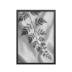 Fern of Still Shadows — Botanical Ink Wall Decor — Framed Poster