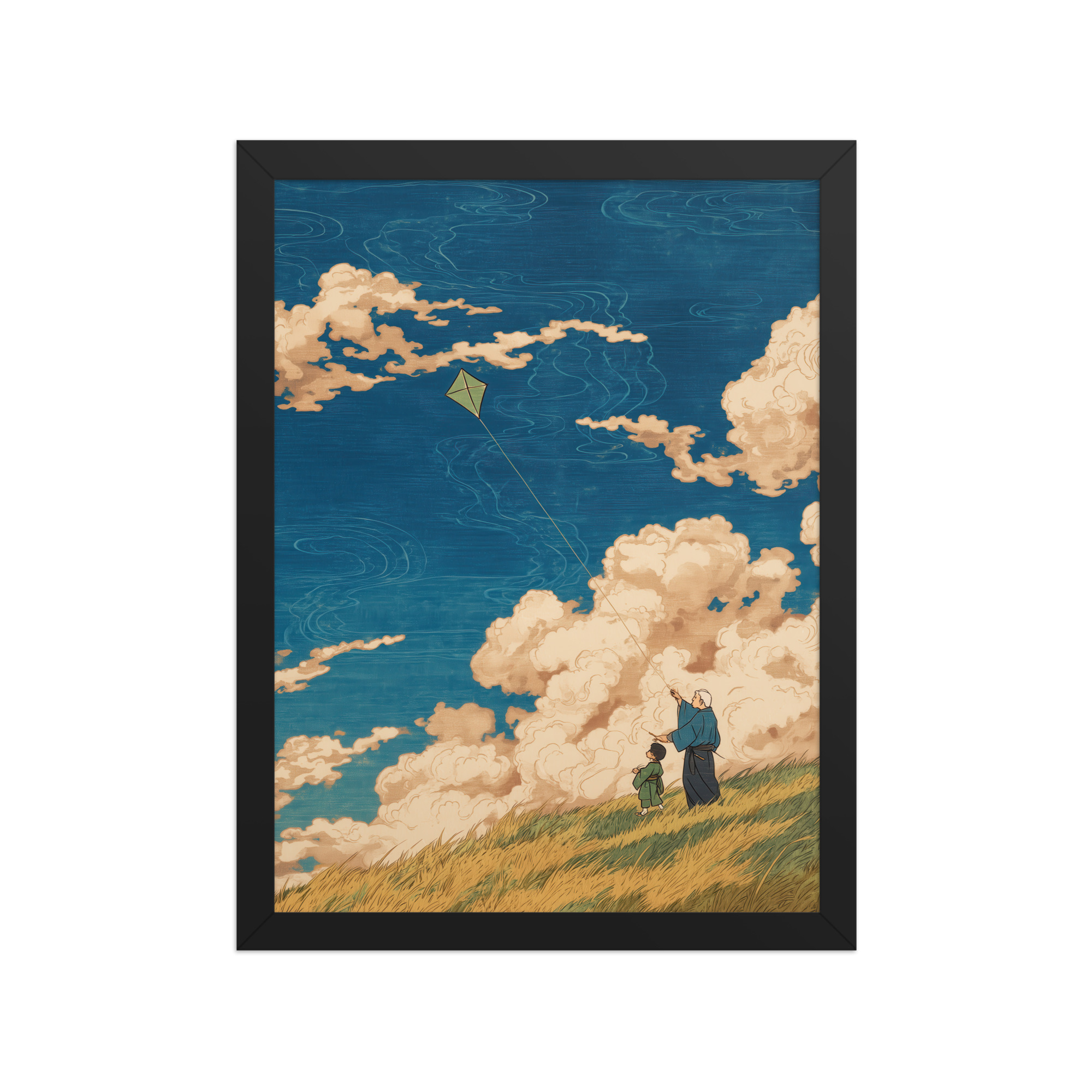 Skybound Whispers – Ukiyo-e Wall Art Print – Framed Poster - Image 4