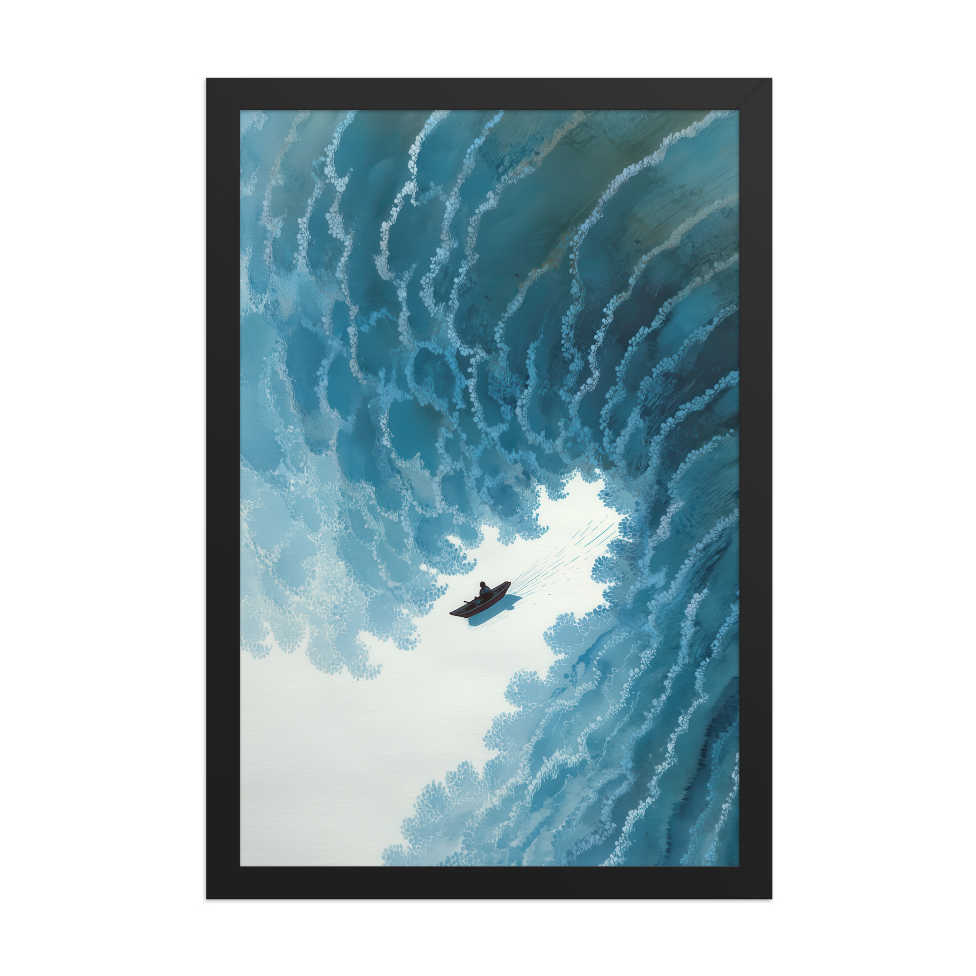 Through the Wave’s Eye – Ukiyo-e Wall Art Print – Framed Poster - Image 5