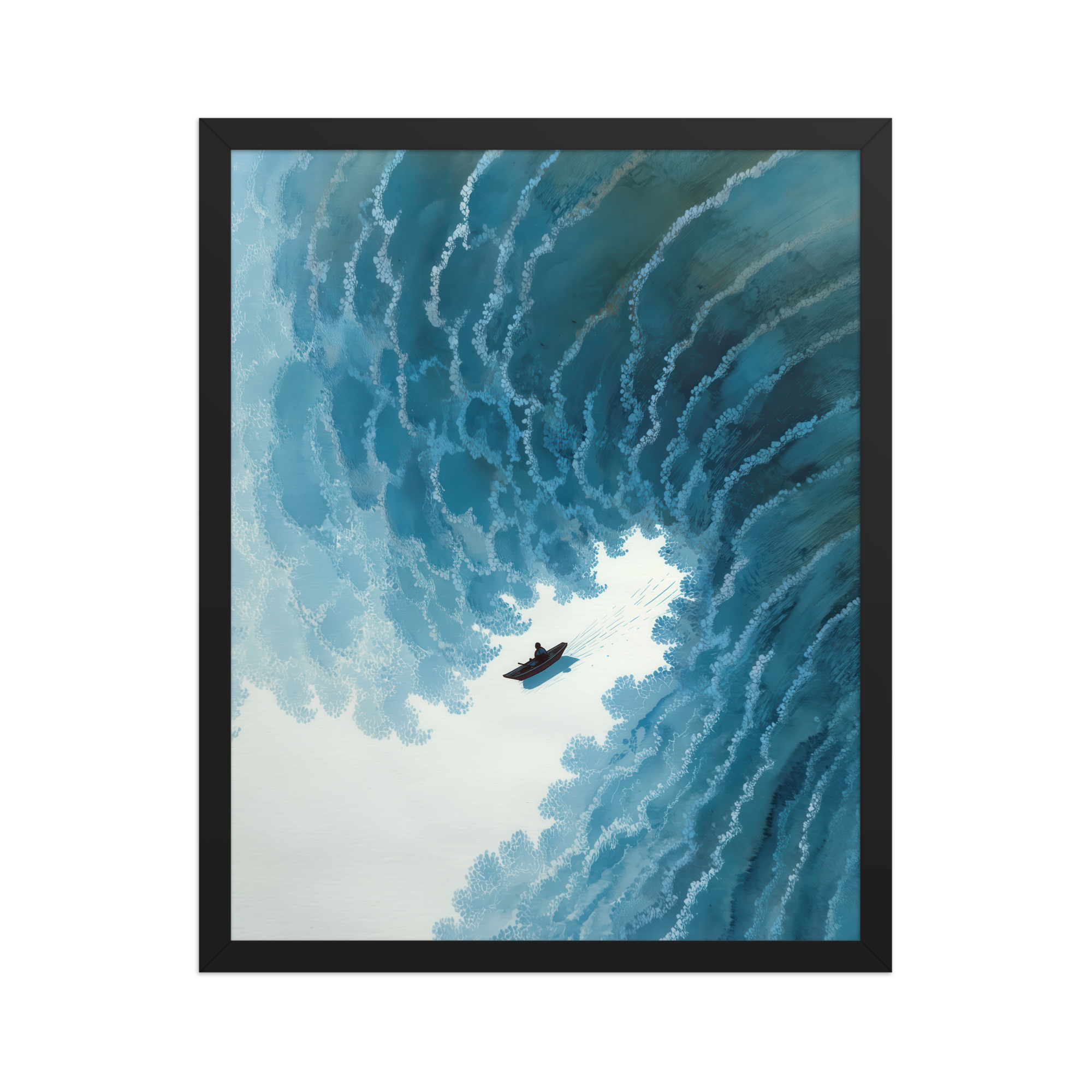 Through the Wave’s Eye – Ukiyo-e Wall Art Print – Framed Poster - Image 6