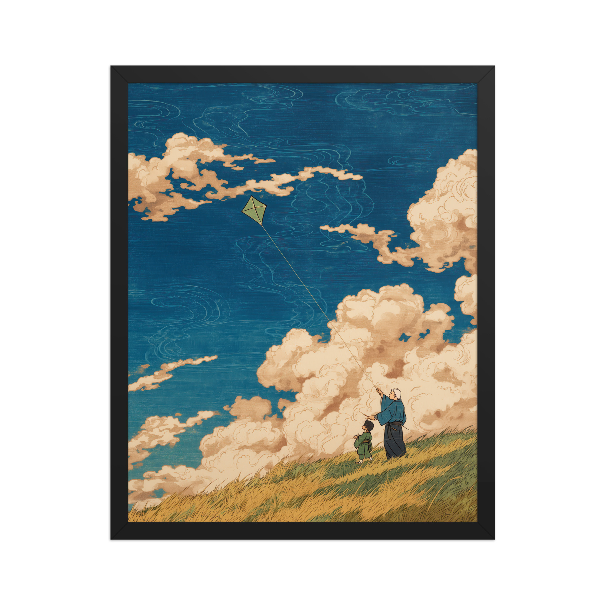 Skybound Whispers – Ukiyo-e Wall Art Print – Framed Poster - Image 6