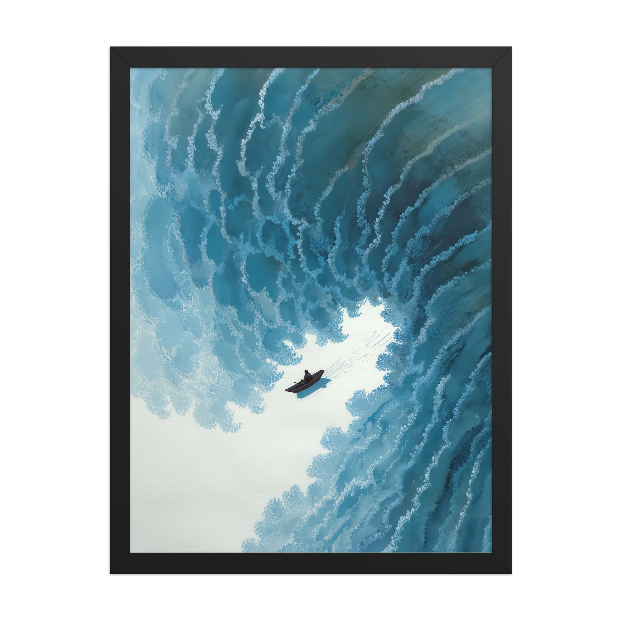 Through the Wave’s Eye – Ukiyo-e Wall Art Print – Framed Poster - Image 7