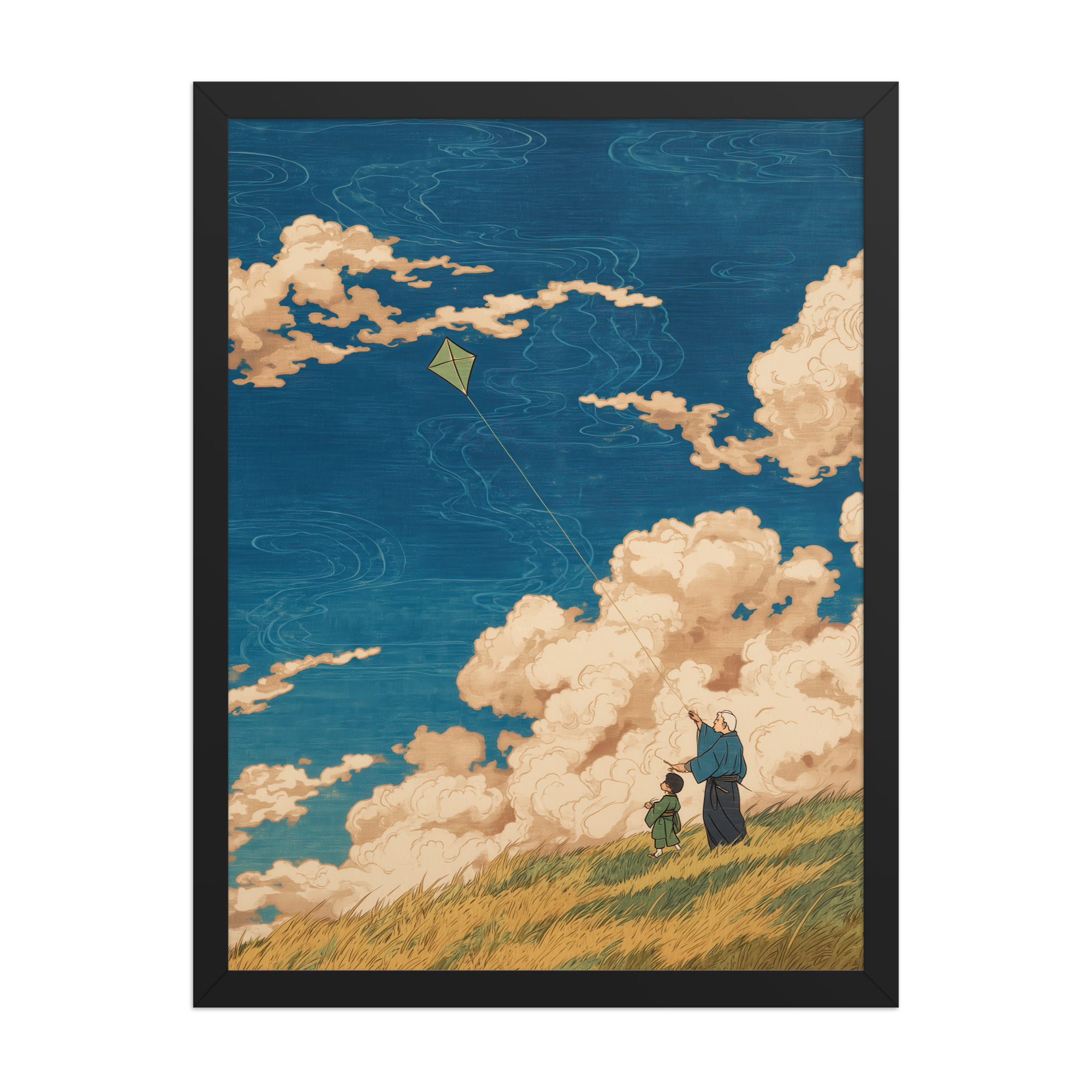 Skybound Whispers – Ukiyo-e Wall Art Print – Framed Poster - Image 7