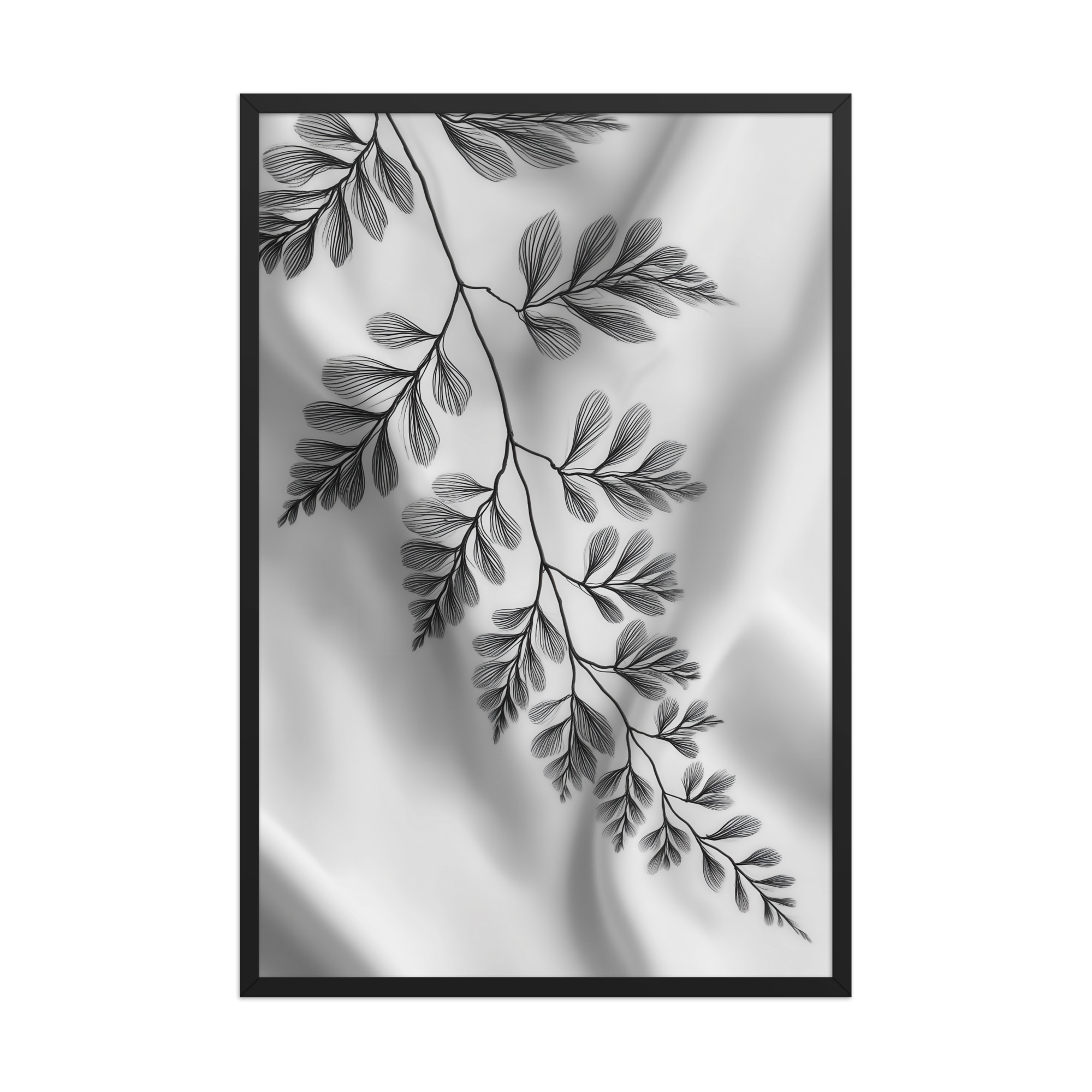 Fern of Still Shadows — Botanical Ink Wall Decor — Framed Poster - Image 5