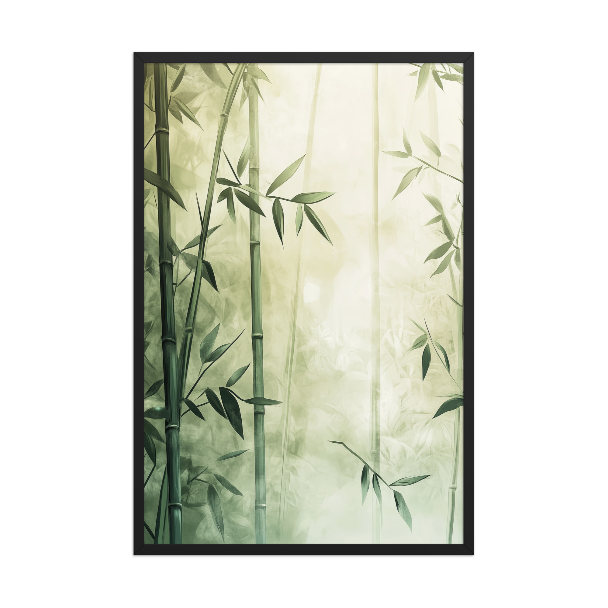 Whispering Bamboo Forest — Japandi Nature Botanical Wall Decor — Framed Poster - Image 6