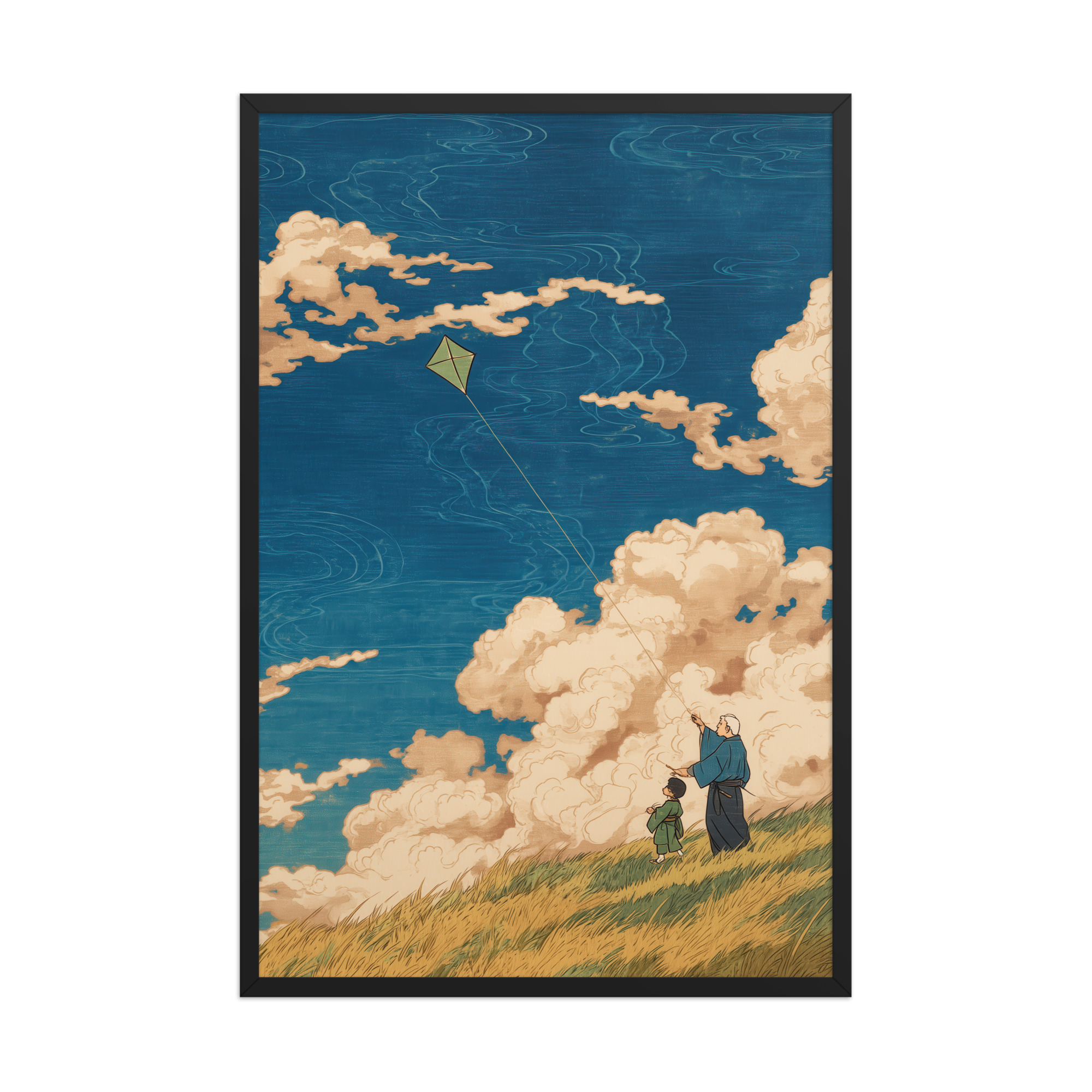 Skybound Whispers – Ukiyo-e Wall Art Print – Framed Poster - Image 8