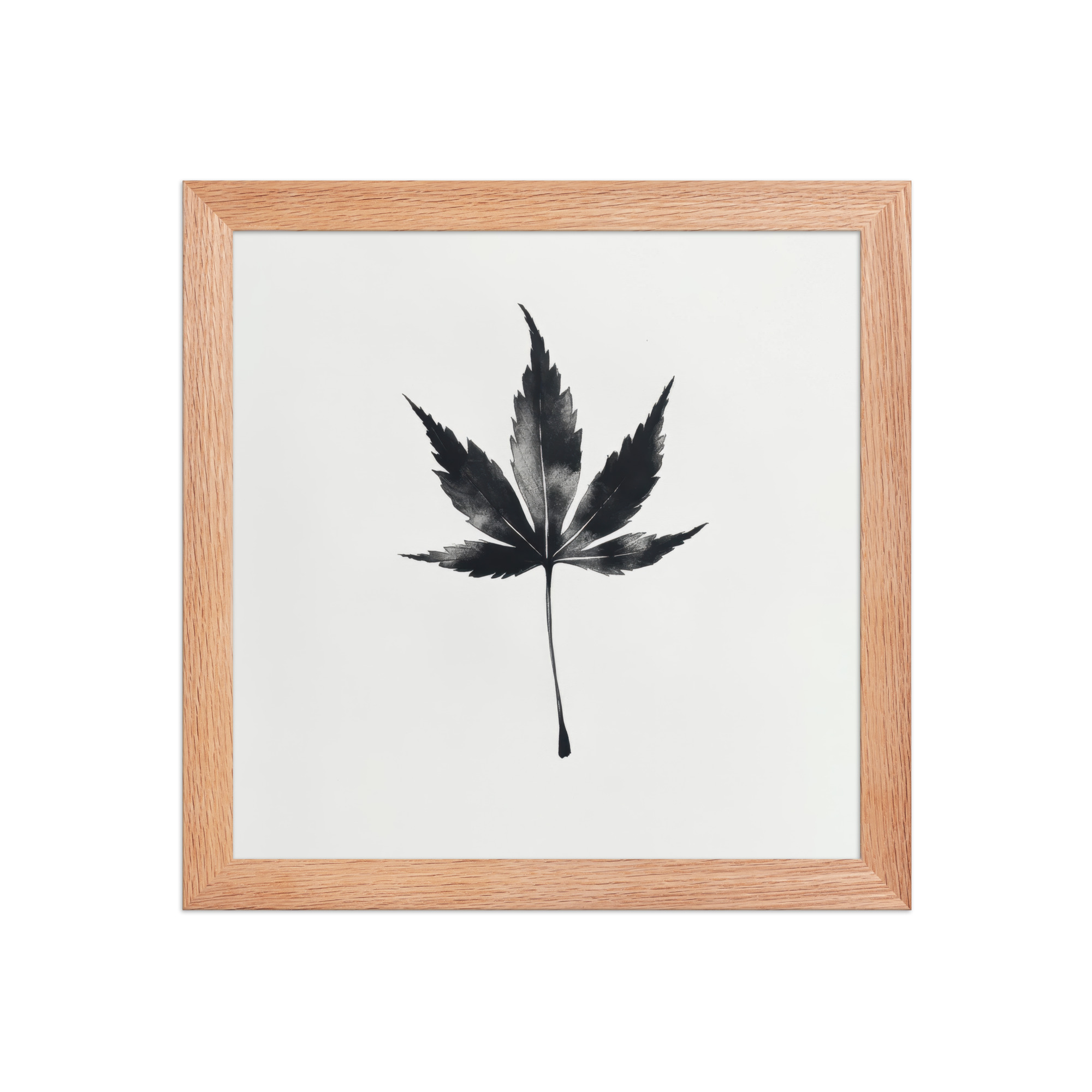 Ink Maple — Minimal Black Maple Leaf Wall Art — Framed Poster - Image 15