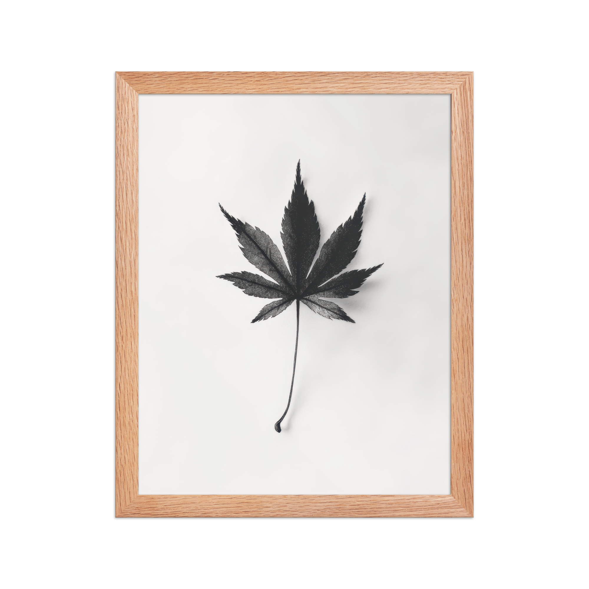 Botanical Balance — Minimal Leaf Wall Decor — Framed Poster - Image 10