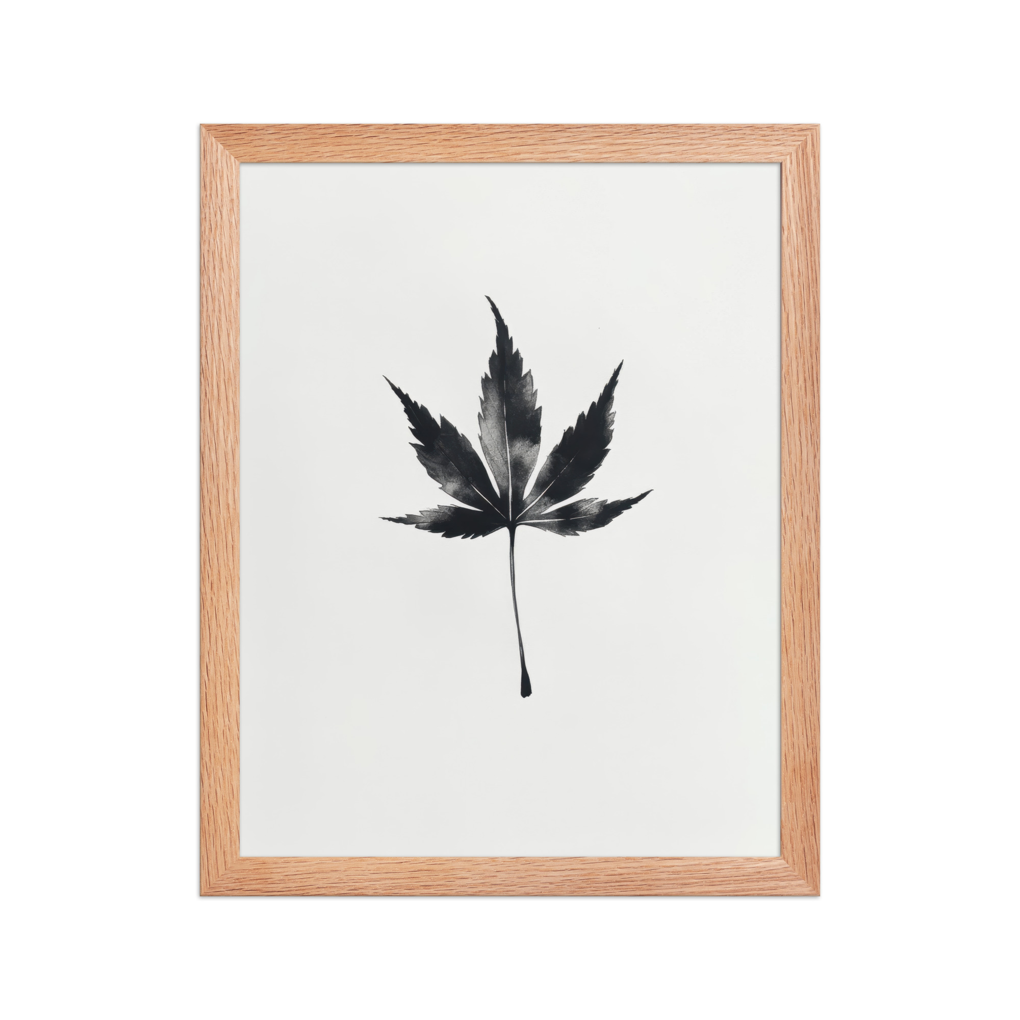 Ink Maple — Minimal Black Maple Leaf Wall Art — Framed Poster - Image 16