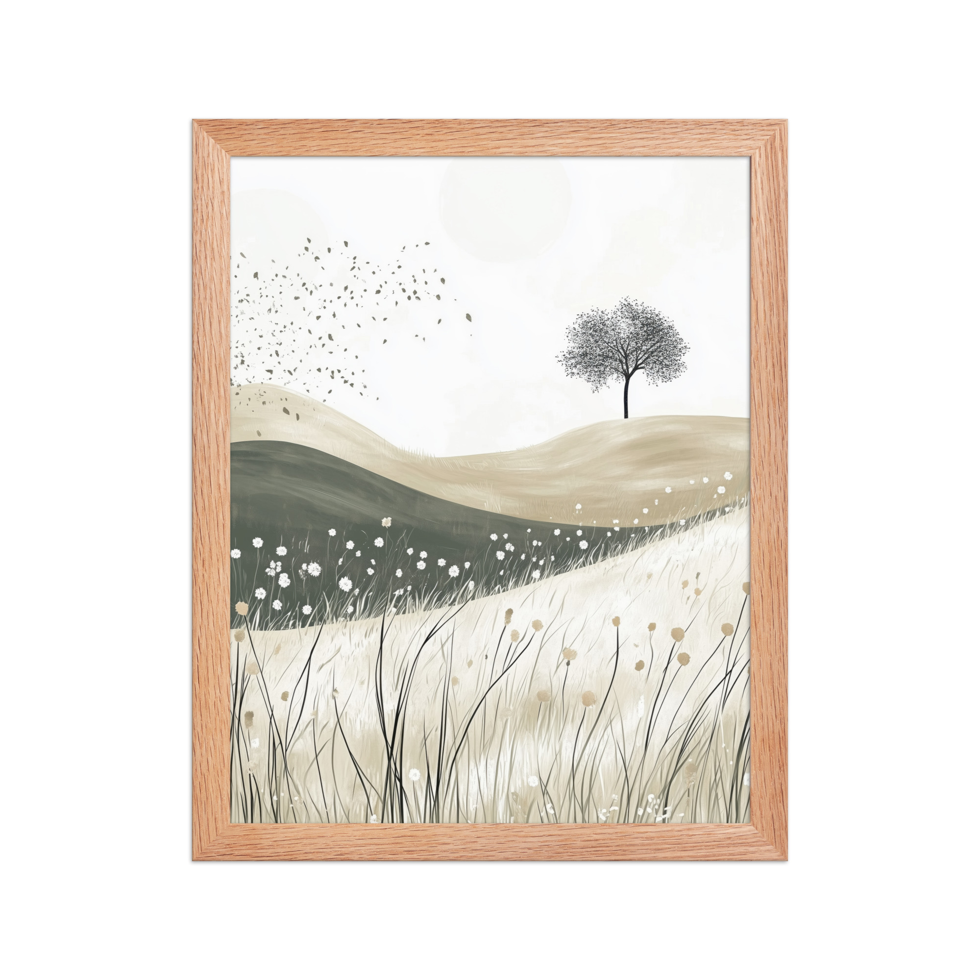 Still Horizons — Neutral Minimalist Landscape Wall Art — Framed Poster - Image 8