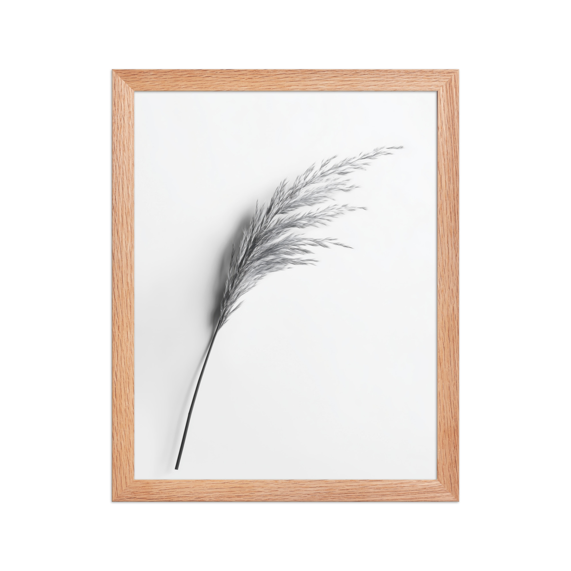 Whispering Pampas — Minimal Black & White Botanical Wall Decor — Framed Poster - Image 10