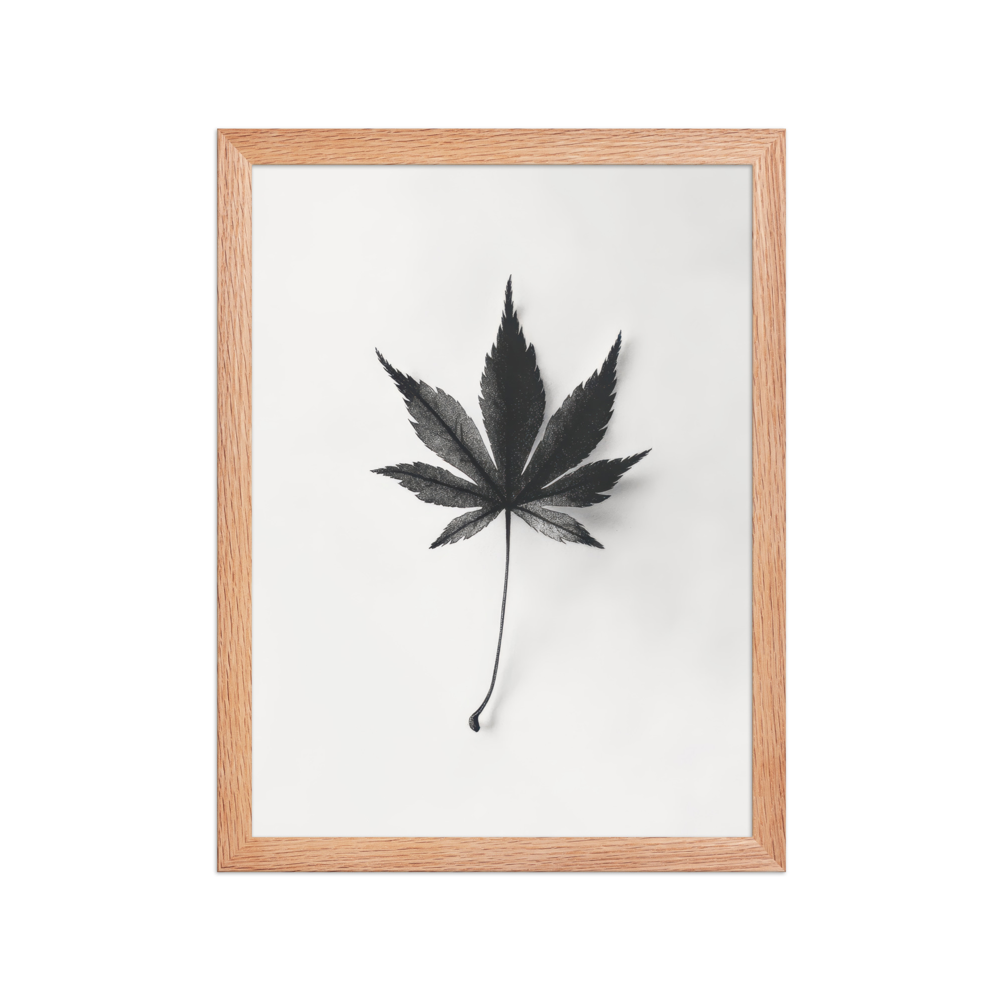 Botanical Balance — Minimal Leaf Wall Decor — Framed Poster - Image 11