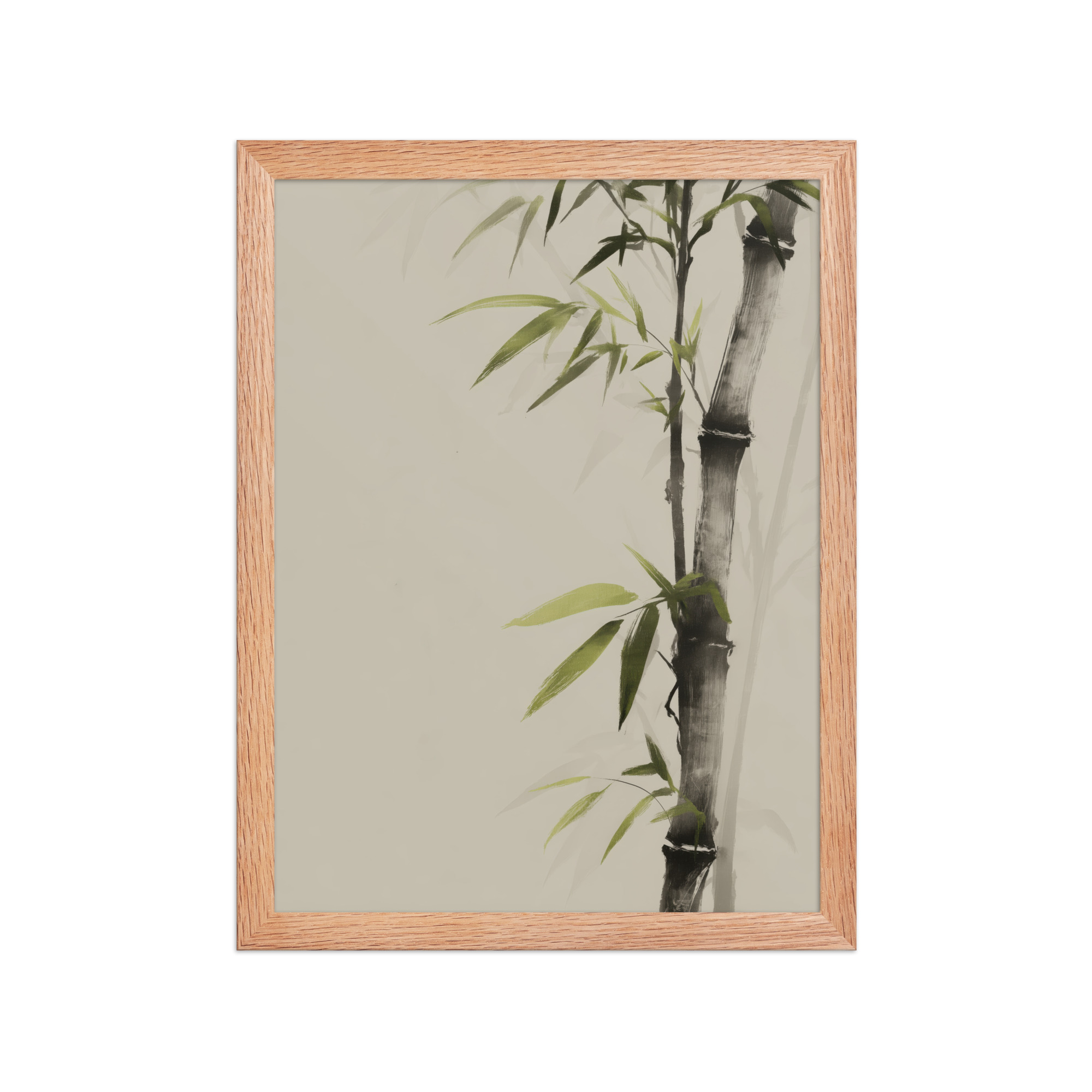 Bamboo Silence — Sumi-e Botanical Zen Wall Decor — Framed Poster - Image 11