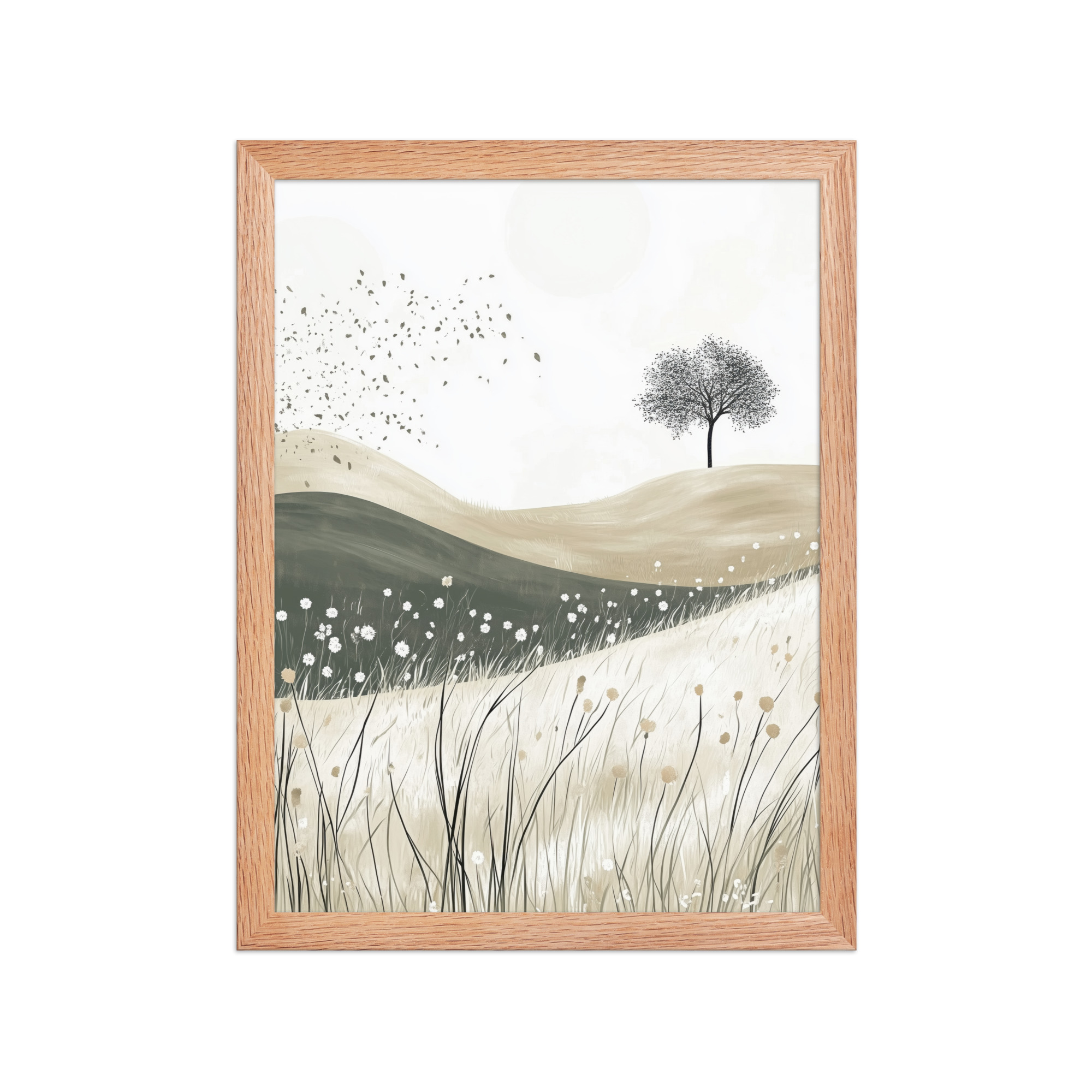 Still Horizons — Neutral Minimalist Landscape Wall Art — Framed Poster - Image 9