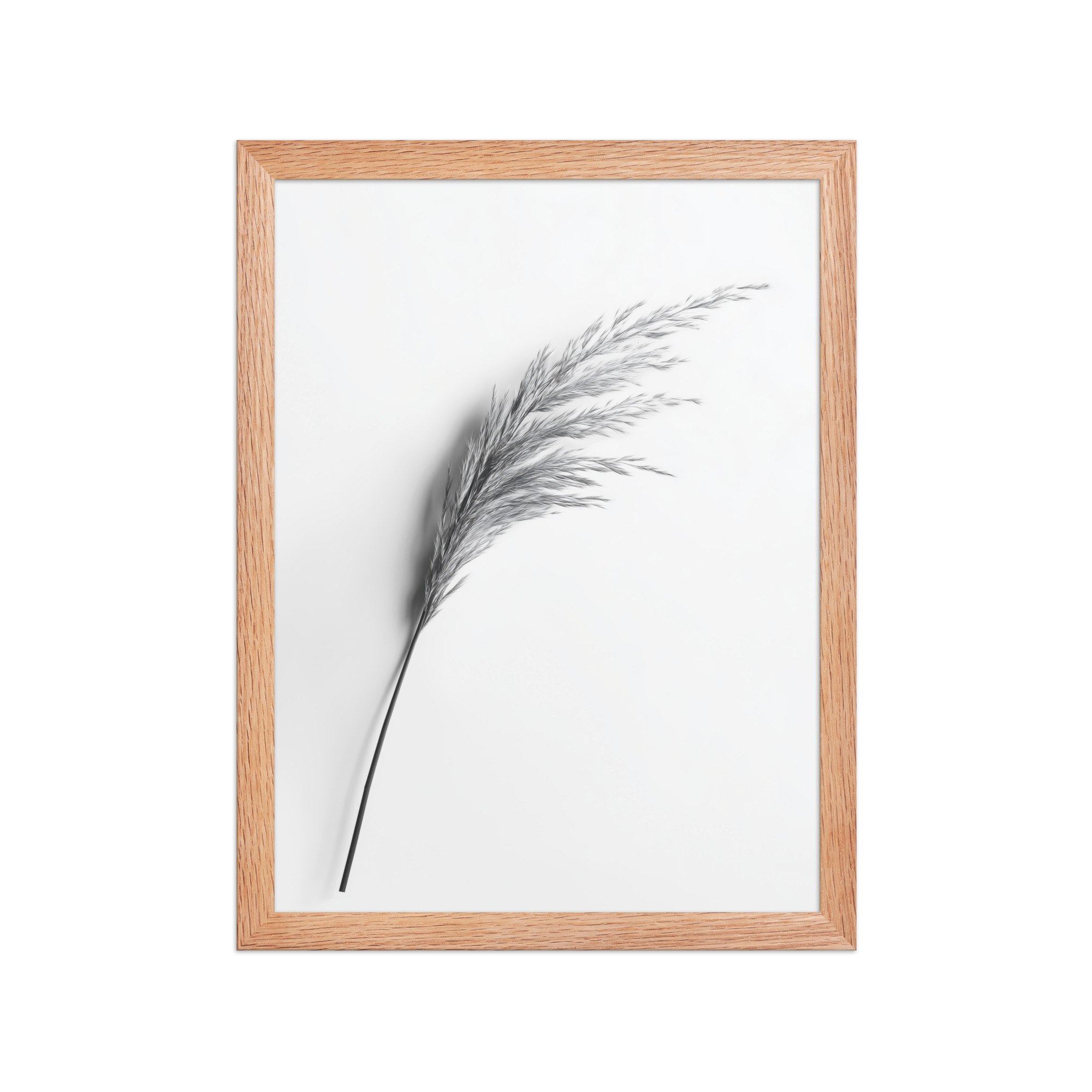 Whispering Pampas — Minimal Black & White Botanical Wall Decor — Framed Poster - Image 11