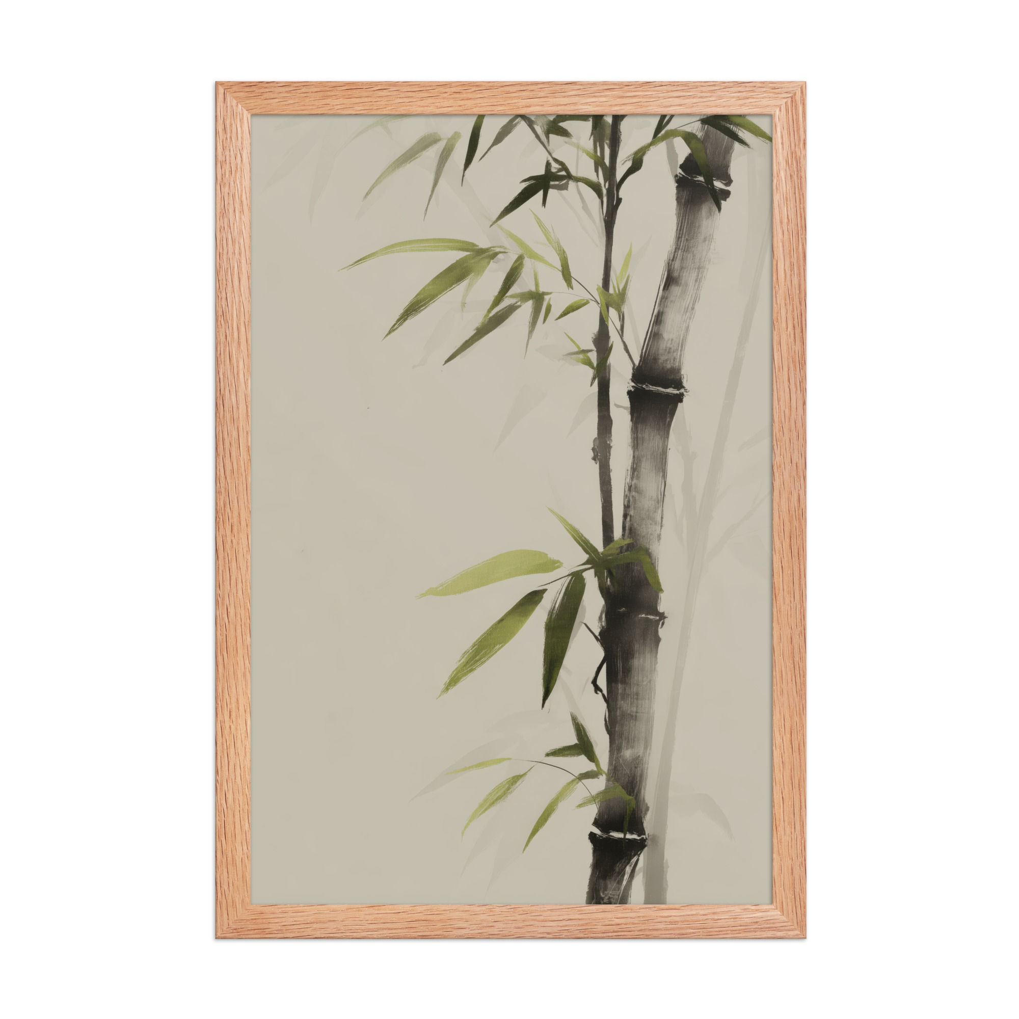 Bamboo Silence — Sumi-e Botanical Zen Wall Decor — Framed Poster - Image 12