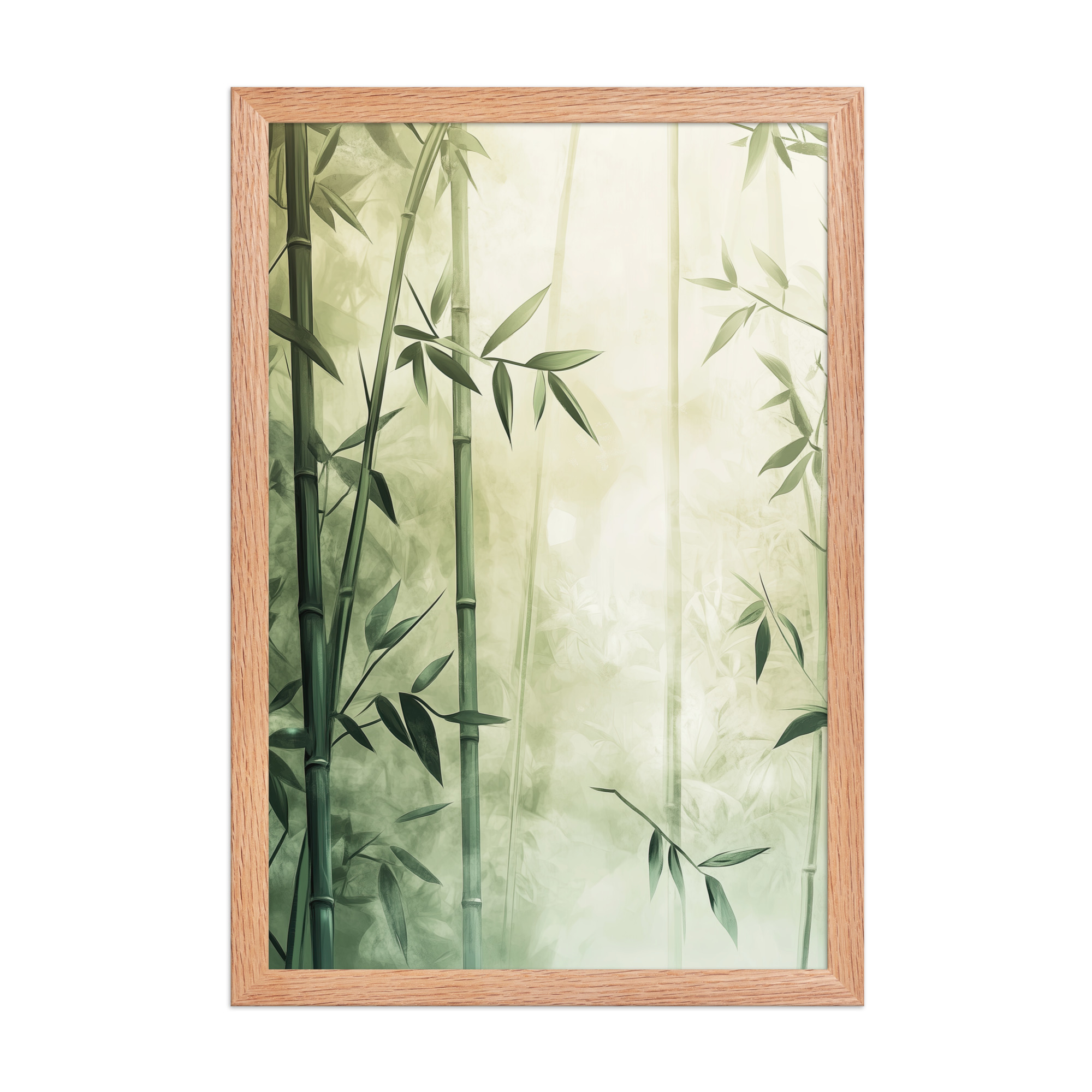 Whispering Bamboo Forest — Japandi Nature Botanical Wall Decor — Framed Poster - Image 8