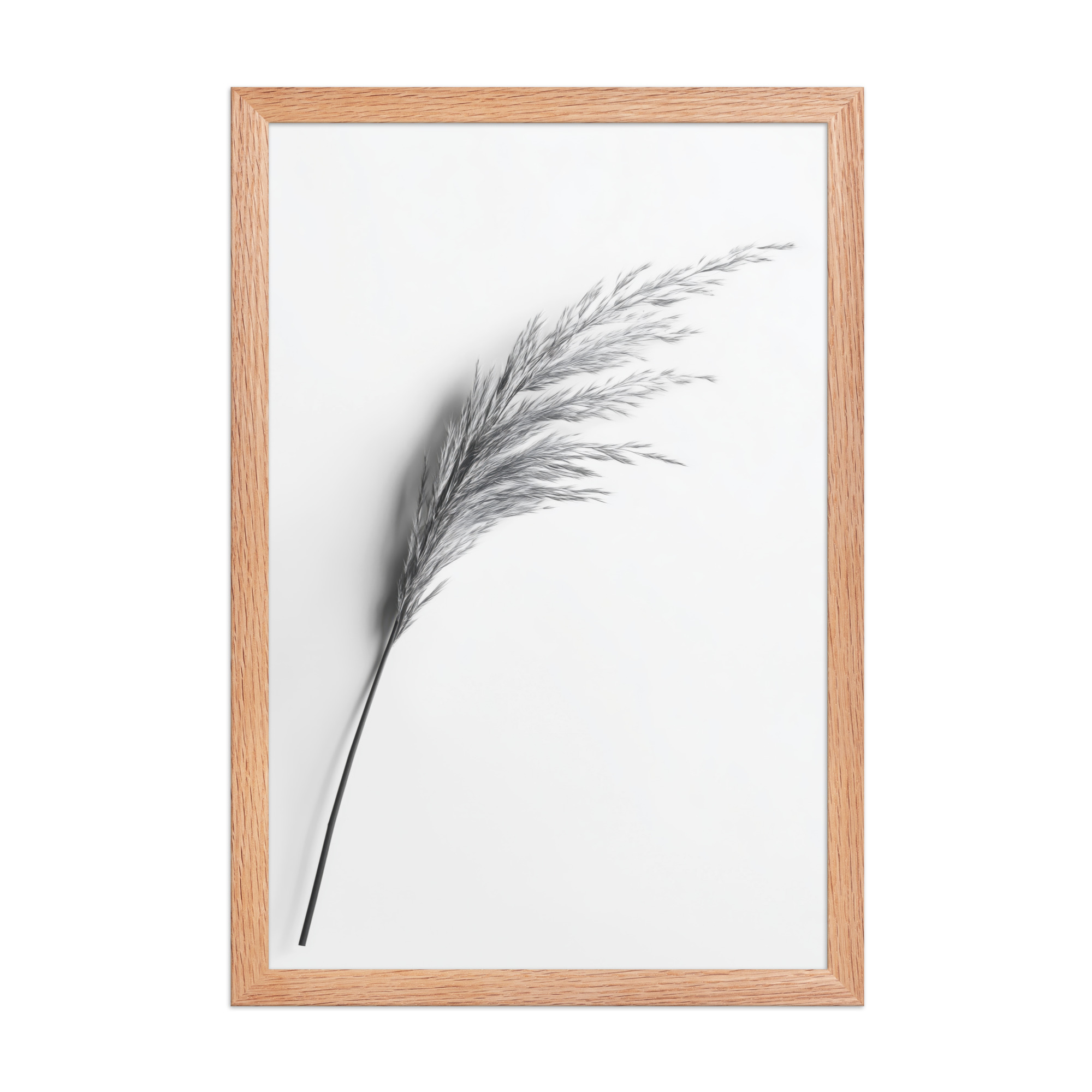 Whispering Pampas — Minimal Black & White Botanical Wall Decor — Framed Poster - Image 12