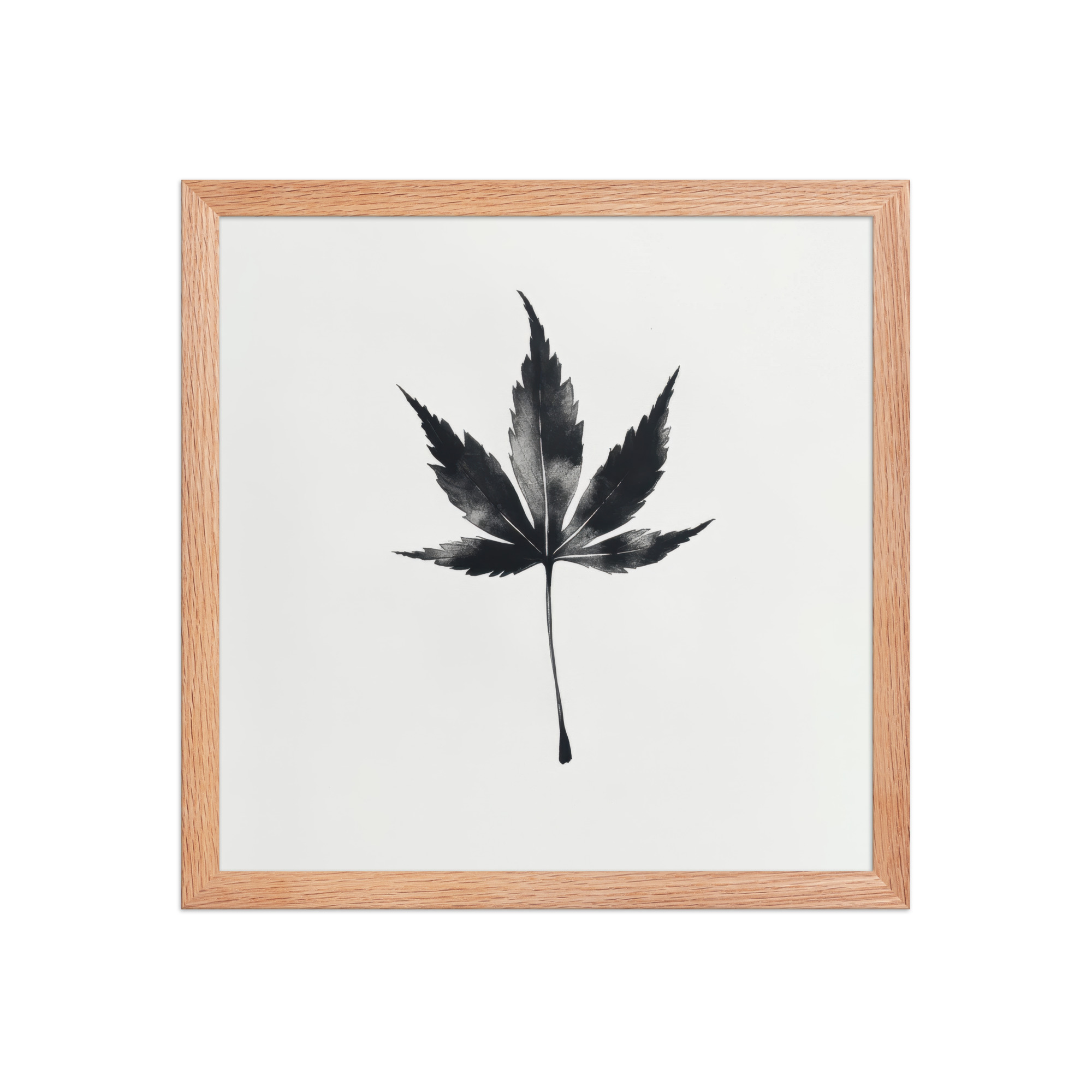 Ink Maple — Minimal Black Maple Leaf Wall Art — Framed Poster - Image 20