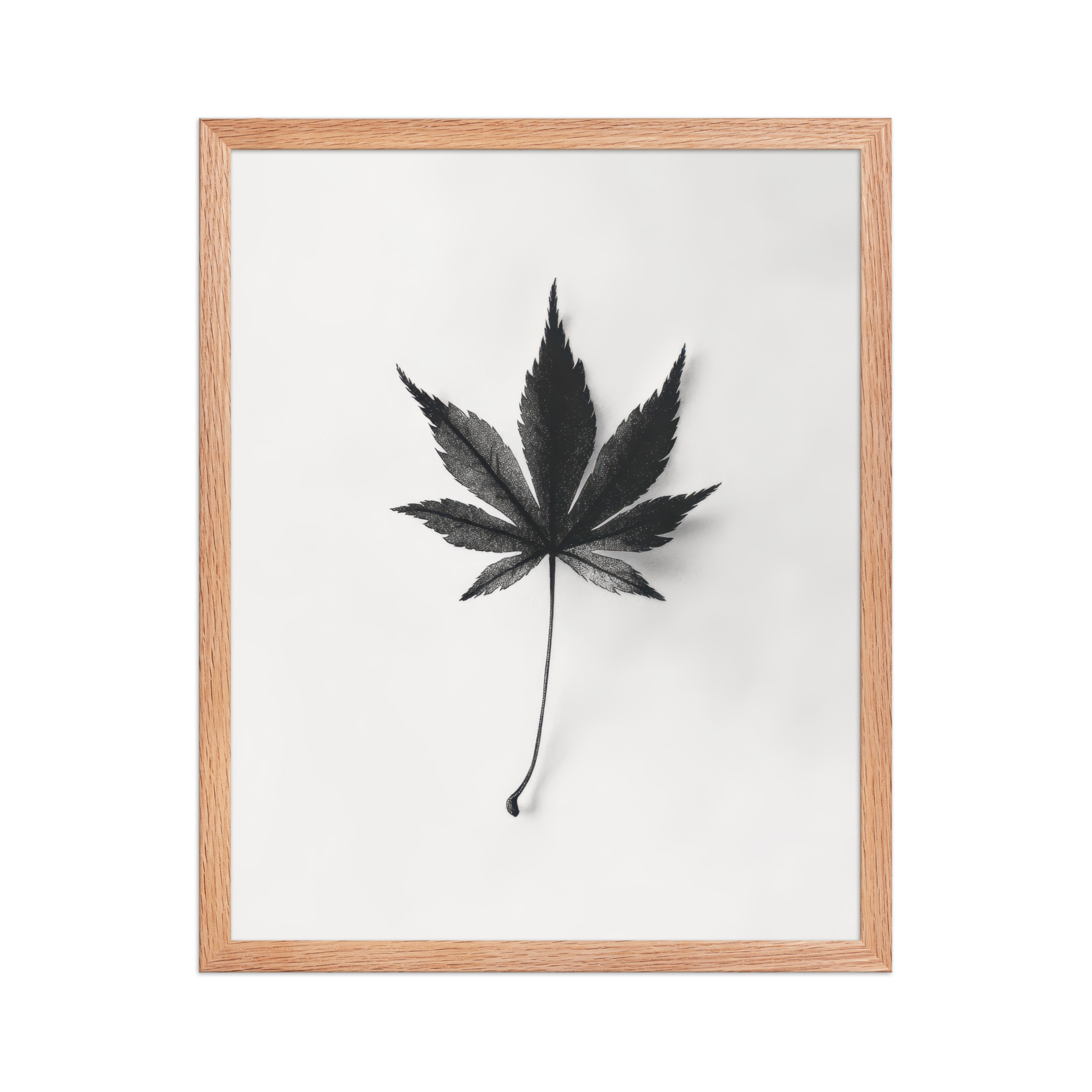 Botanical Balance — Minimal Leaf Wall Decor — Framed Poster - Image 13