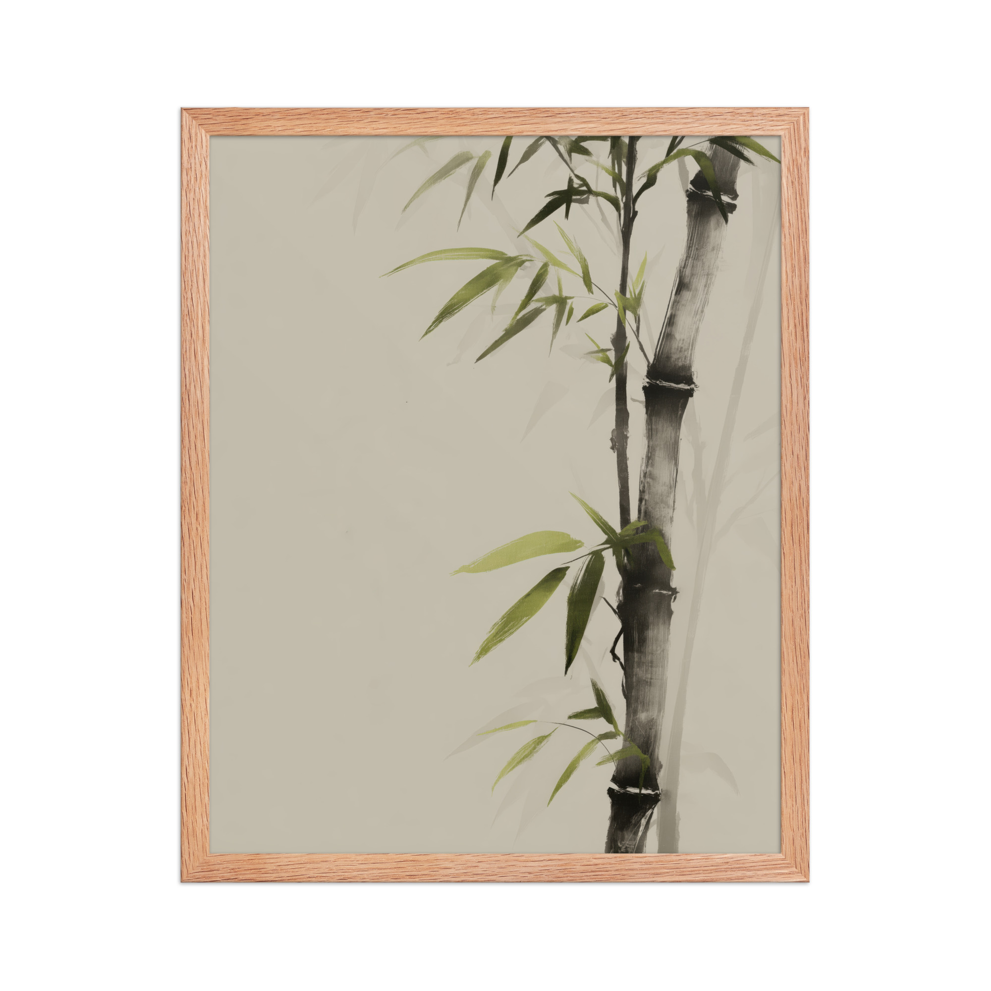 Bamboo Silence — Sumi-e Botanical Zen Wall Decor — Framed Poster - Image 13