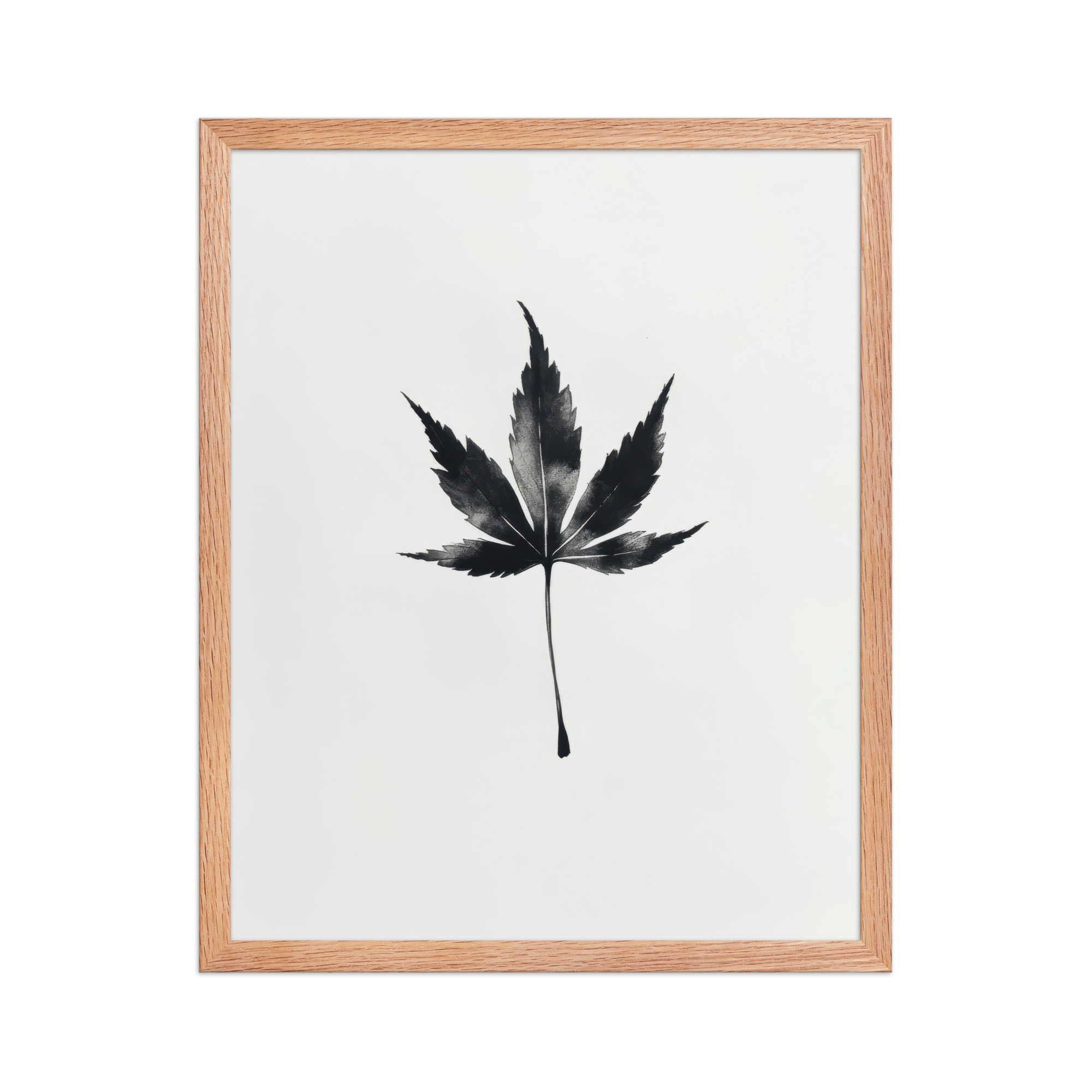 Ink Maple — Minimal Black Maple Leaf Wall Art — Framed Poster - Image 22