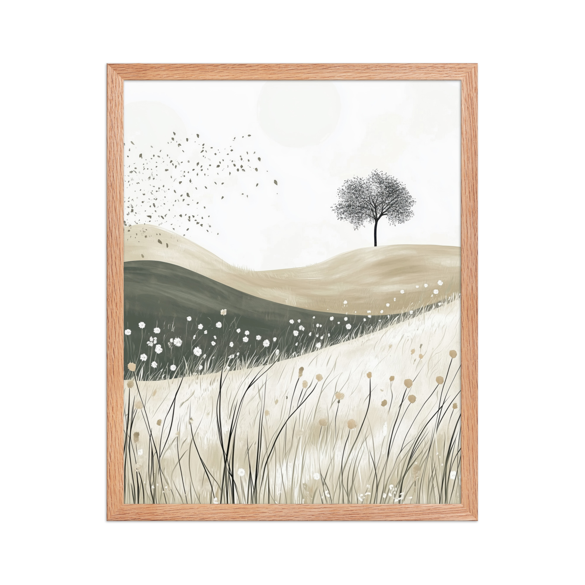 Still Horizons — Neutral Minimalist Landscape Wall Art — Framed Poster - Image 11