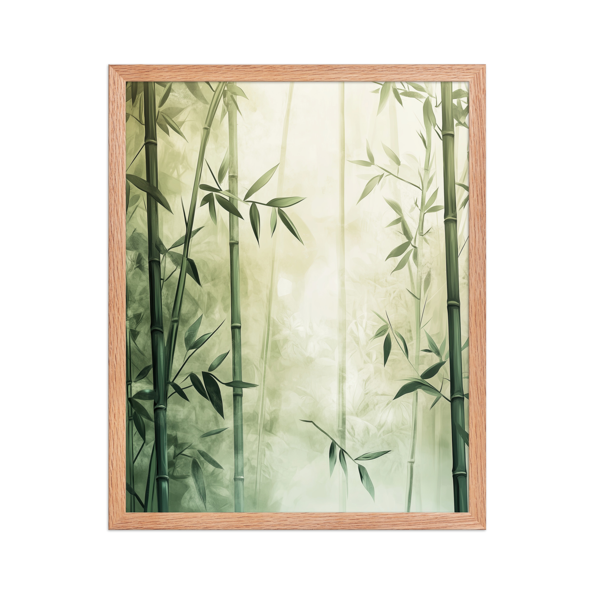 Whispering Bamboo Forest — Japandi Nature Botanical Wall Decor — Framed Poster - Image 9