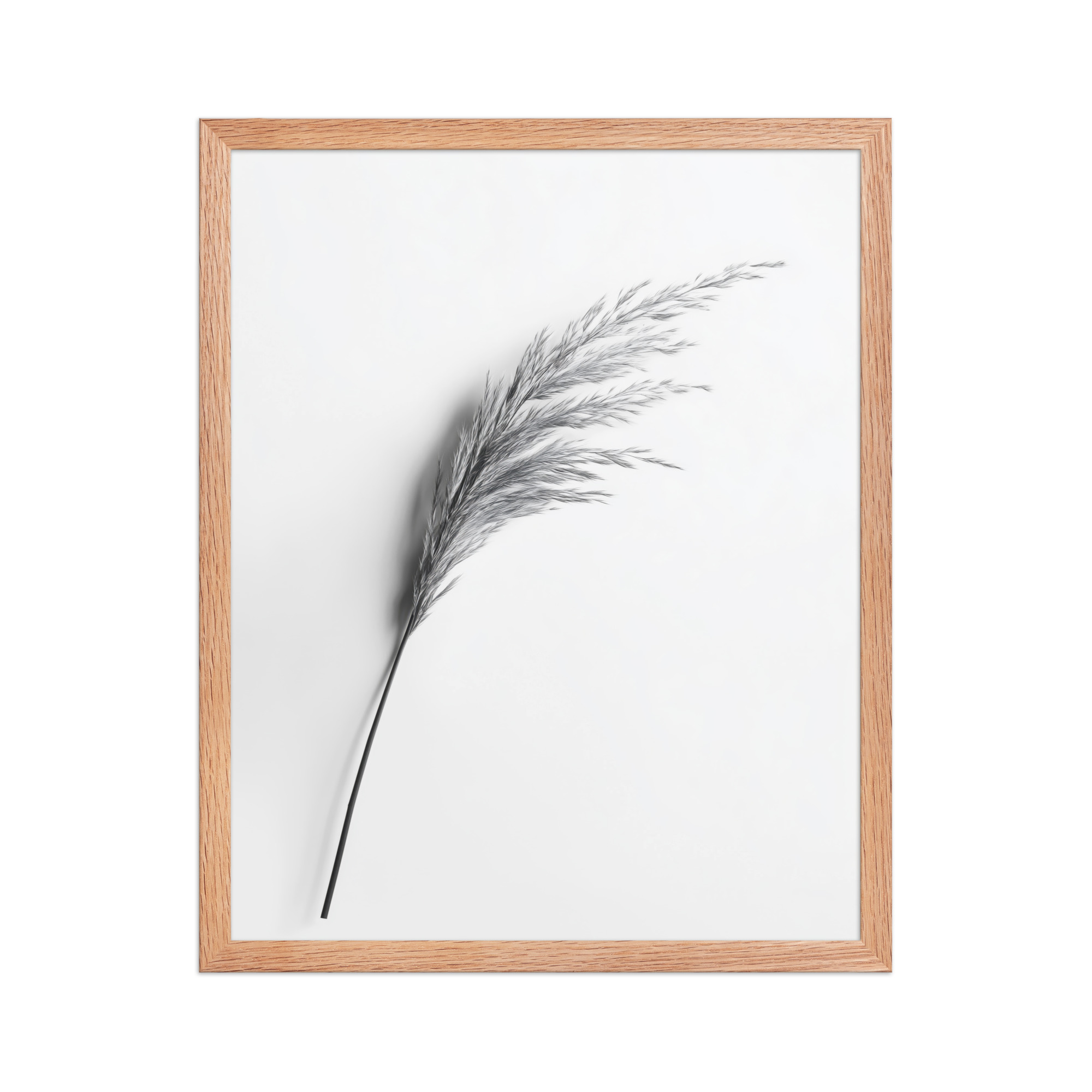 Whispering Pampas — Minimal Black & White Botanical Wall Decor — Framed Poster - Image 13
