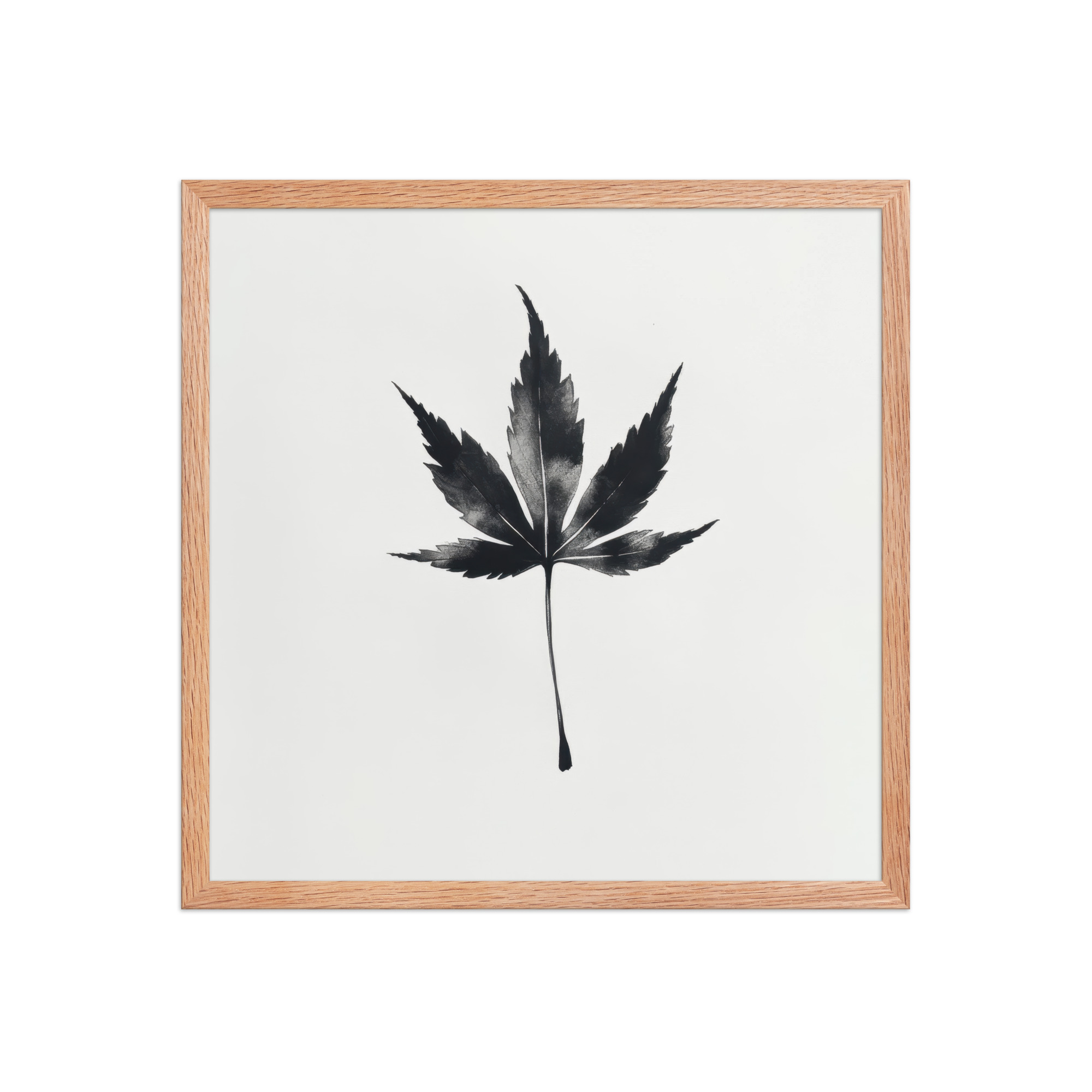 Ink Maple — Minimal Black Maple Leaf Wall Art — Framed Poster - Image 23