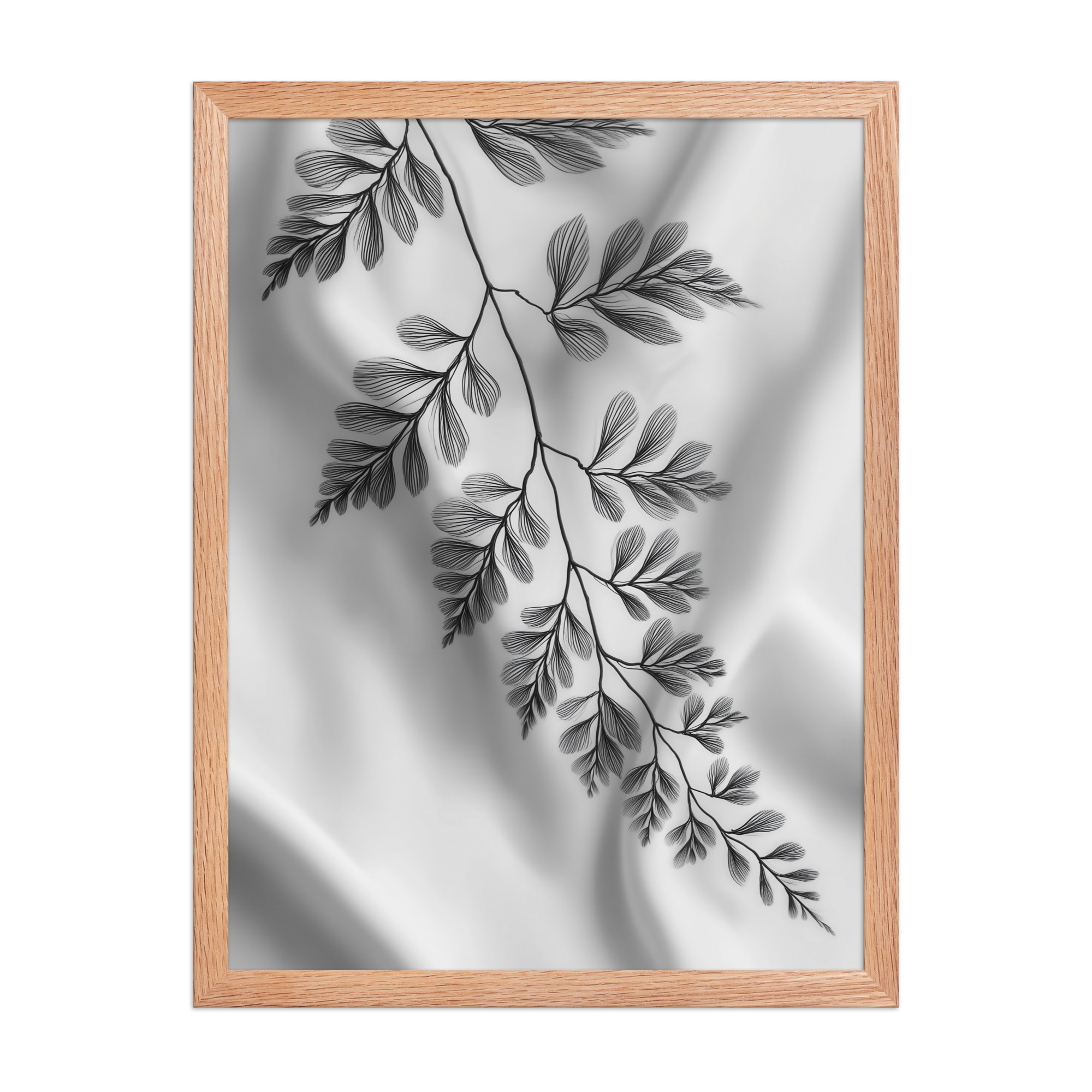 Fern of Still Shadows — Botanical Ink Wall Decor — Framed Poster - Image 8
