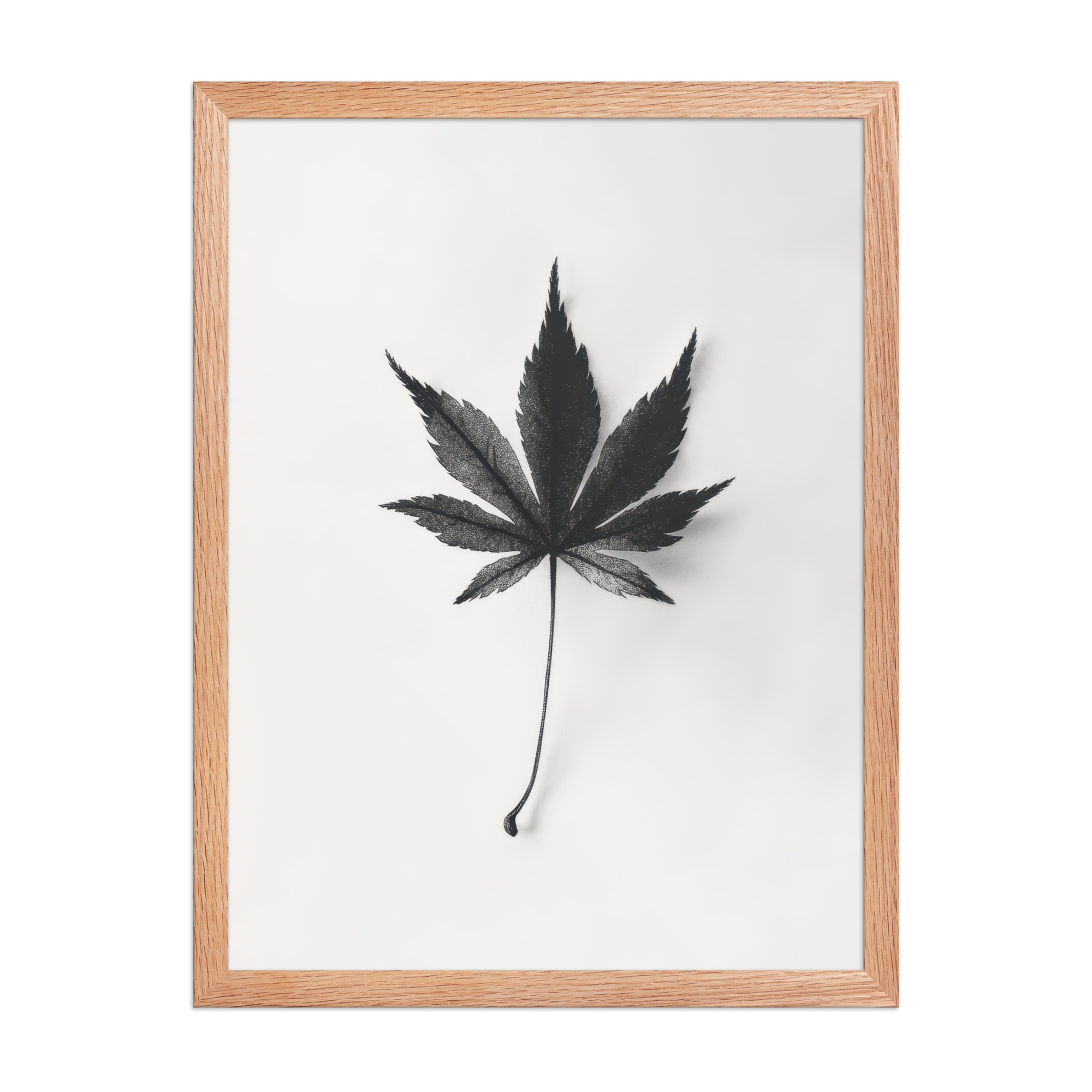 Botanical Balance — Minimal Leaf Wall Decor — Framed Poster - Image 14