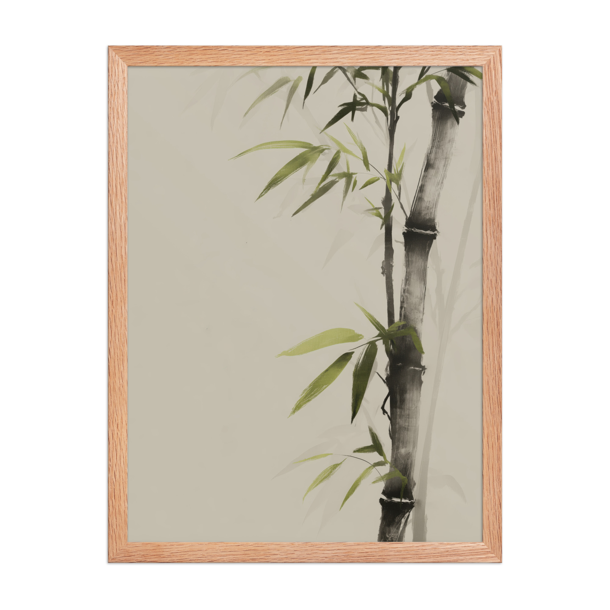 Bamboo Silence — Sumi-e Botanical Zen Wall Decor — Framed Poster - Image 14