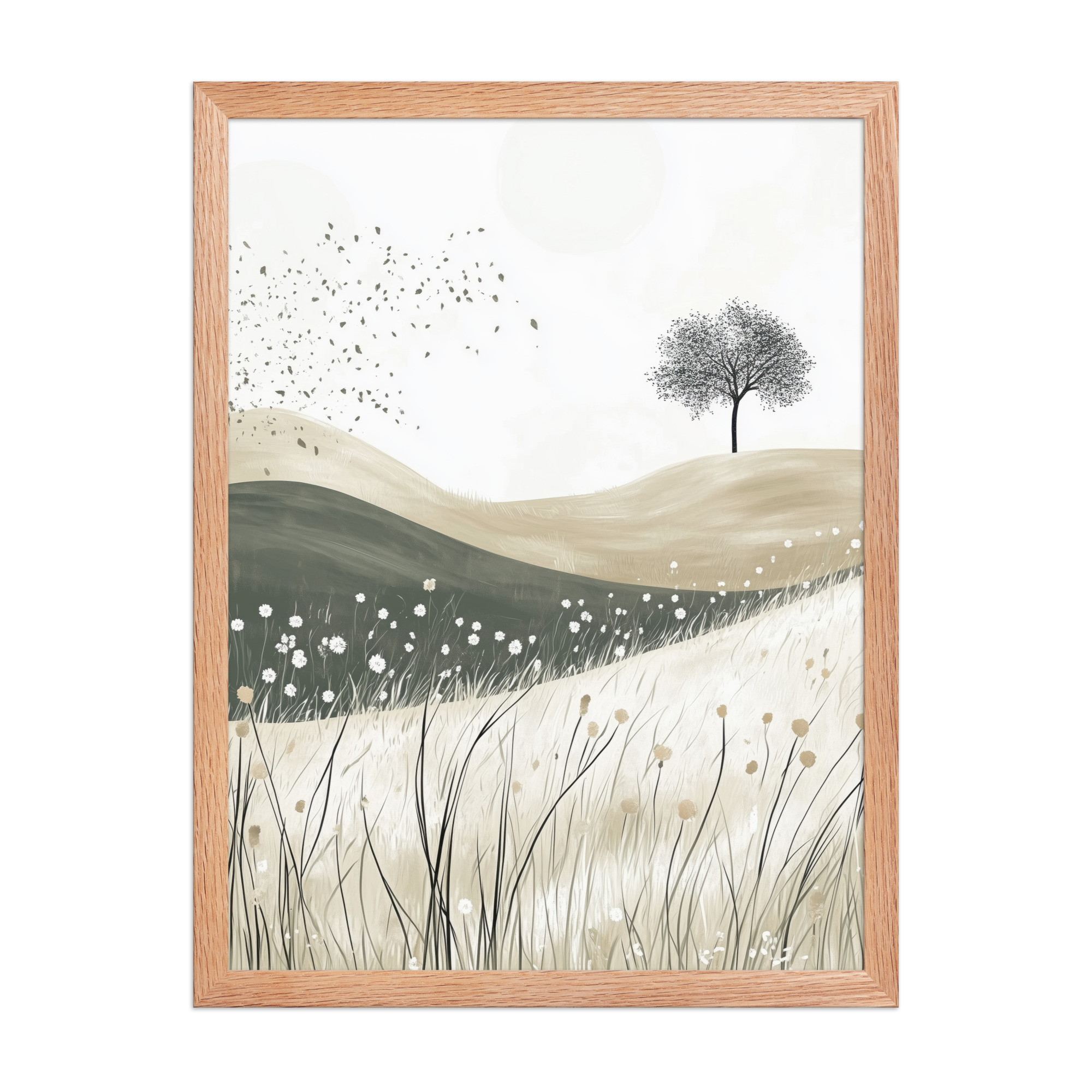 Still Horizons — Neutral Minimalist Landscape Wall Art — Framed Poster - Image 12
