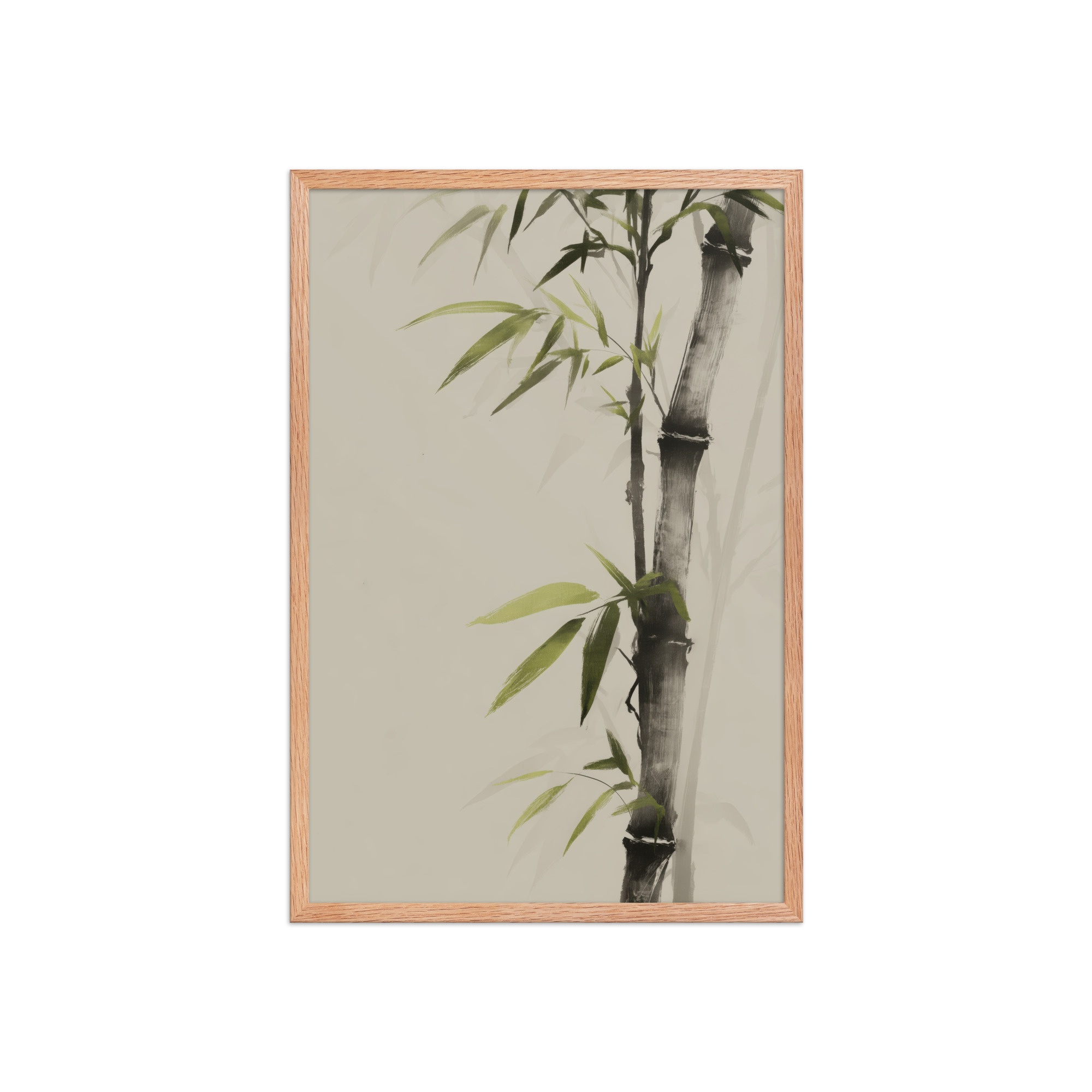 Bamboo Silence — Sumi-e Botanical Zen Wall Decor — Framed Poster - Image 15