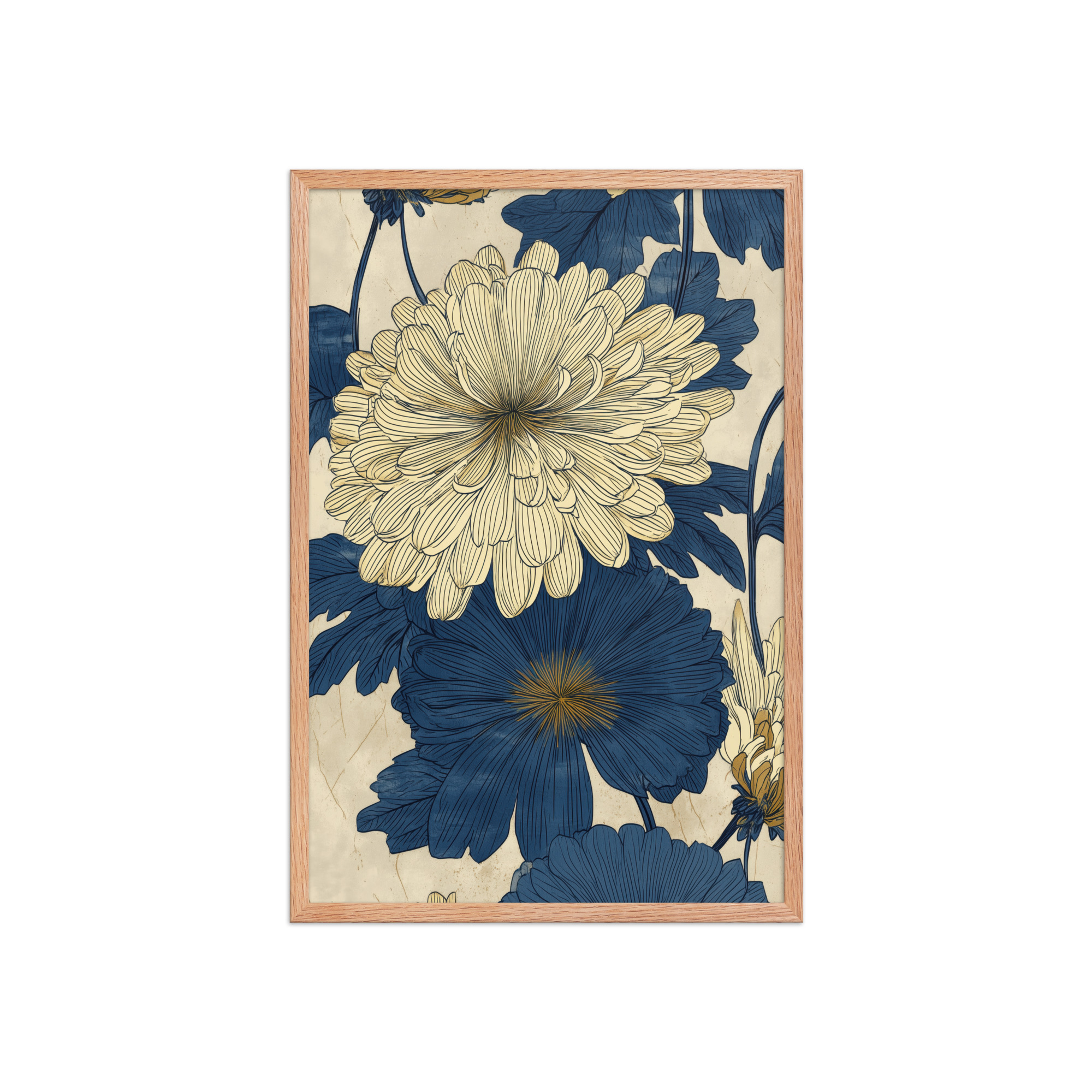 Chrysanthemum Field — Botanical Wall Art — Framed Poster - Image 5