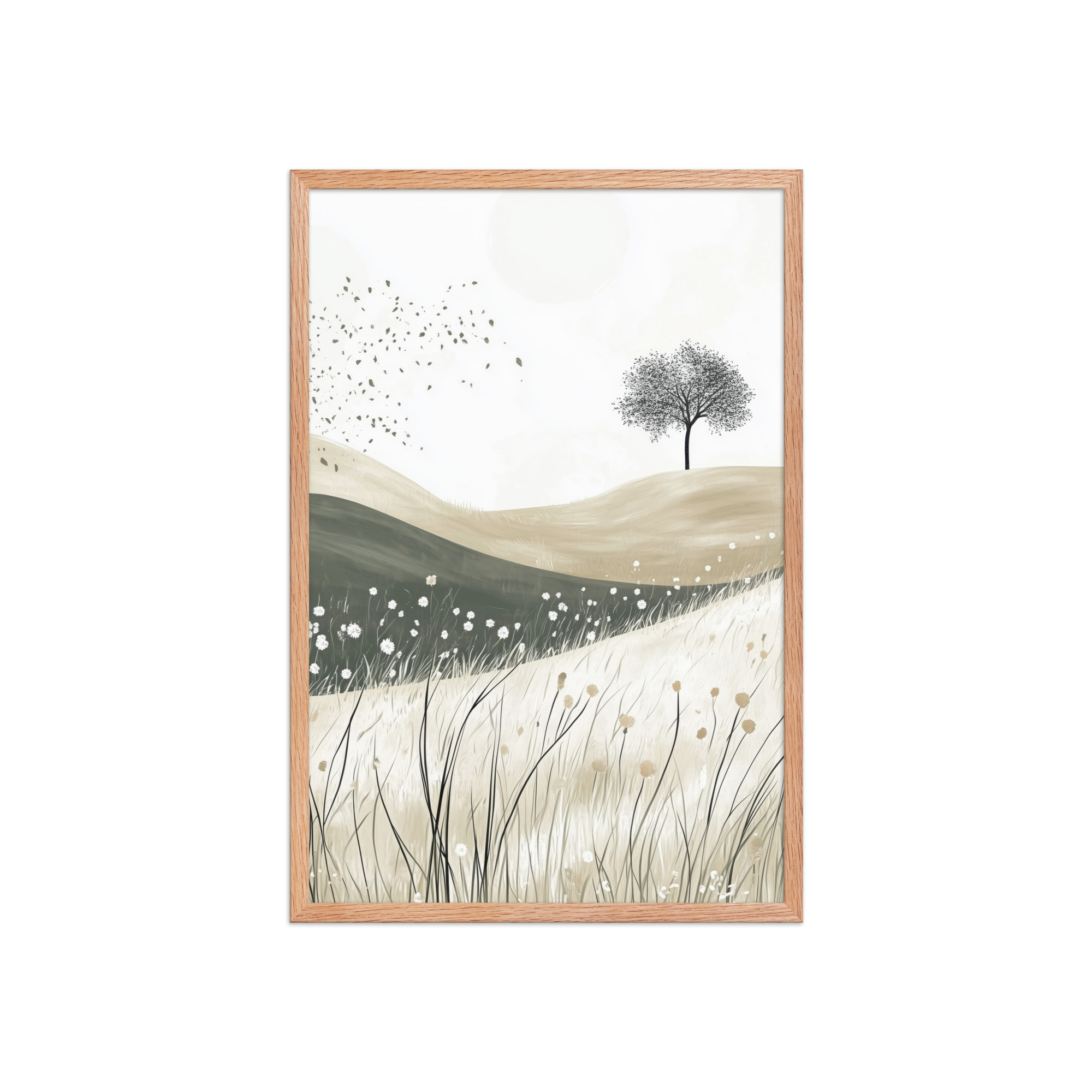Still Horizons — Neutral Minimalist Landscape Wall Art — Framed Poster - Image 13