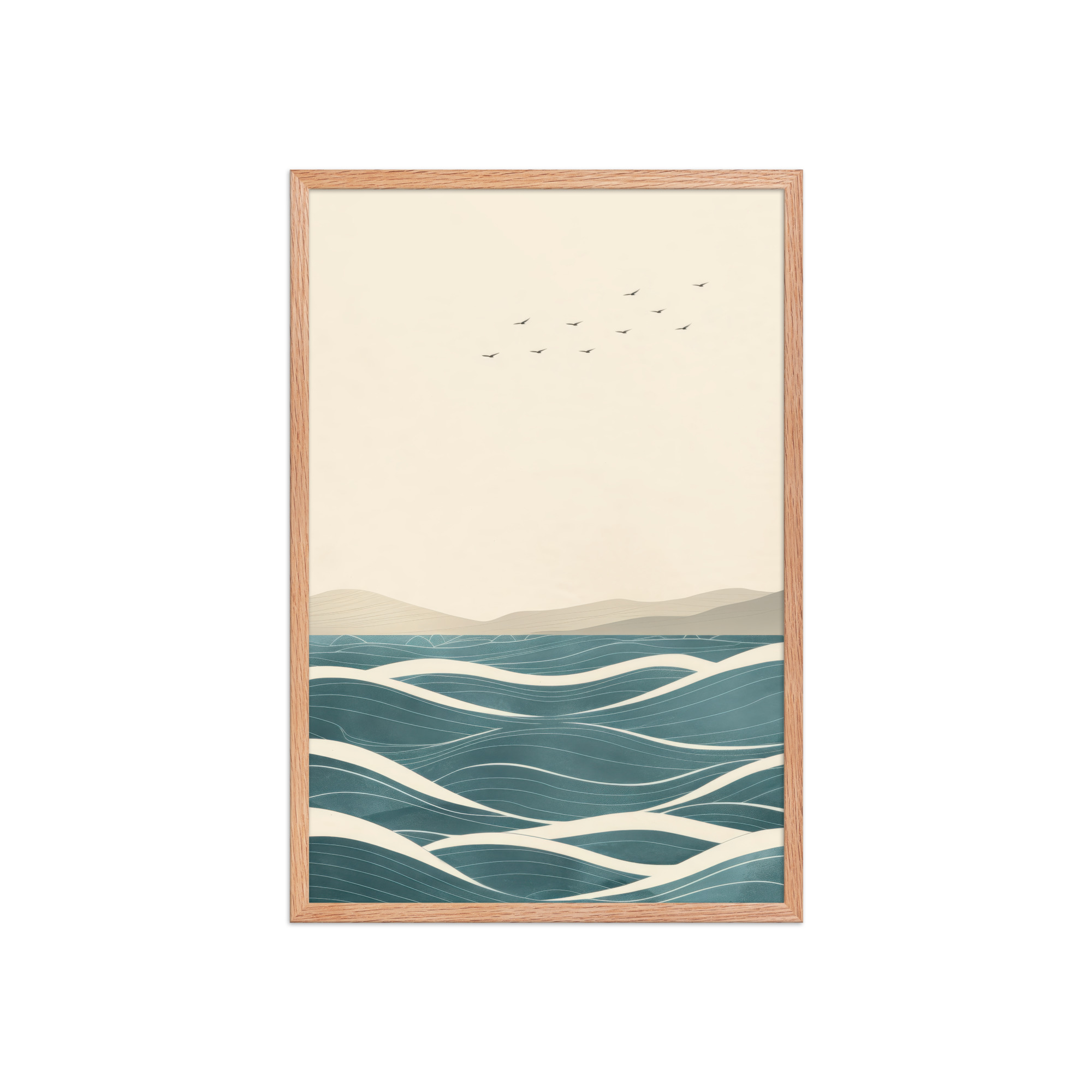 Still Horizons II — Japandi Ocean Minimalist Wall Art — Framed Poster - Image 15