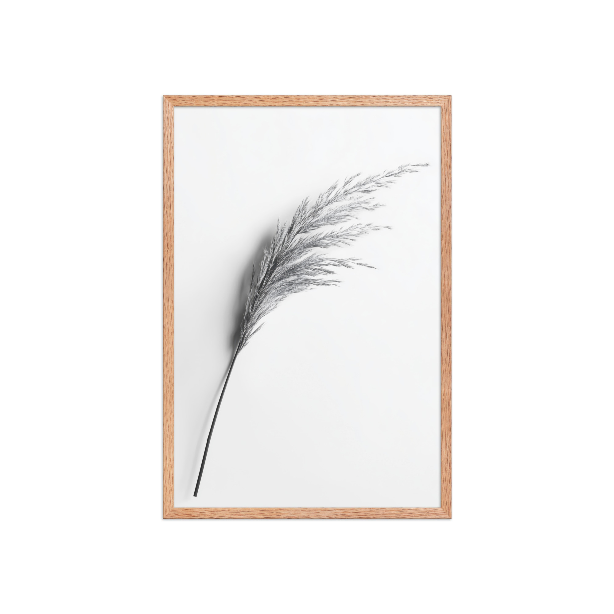 Whispering Pampas — Minimal Black & White Botanical Wall Decor — Framed Poster - Image 15