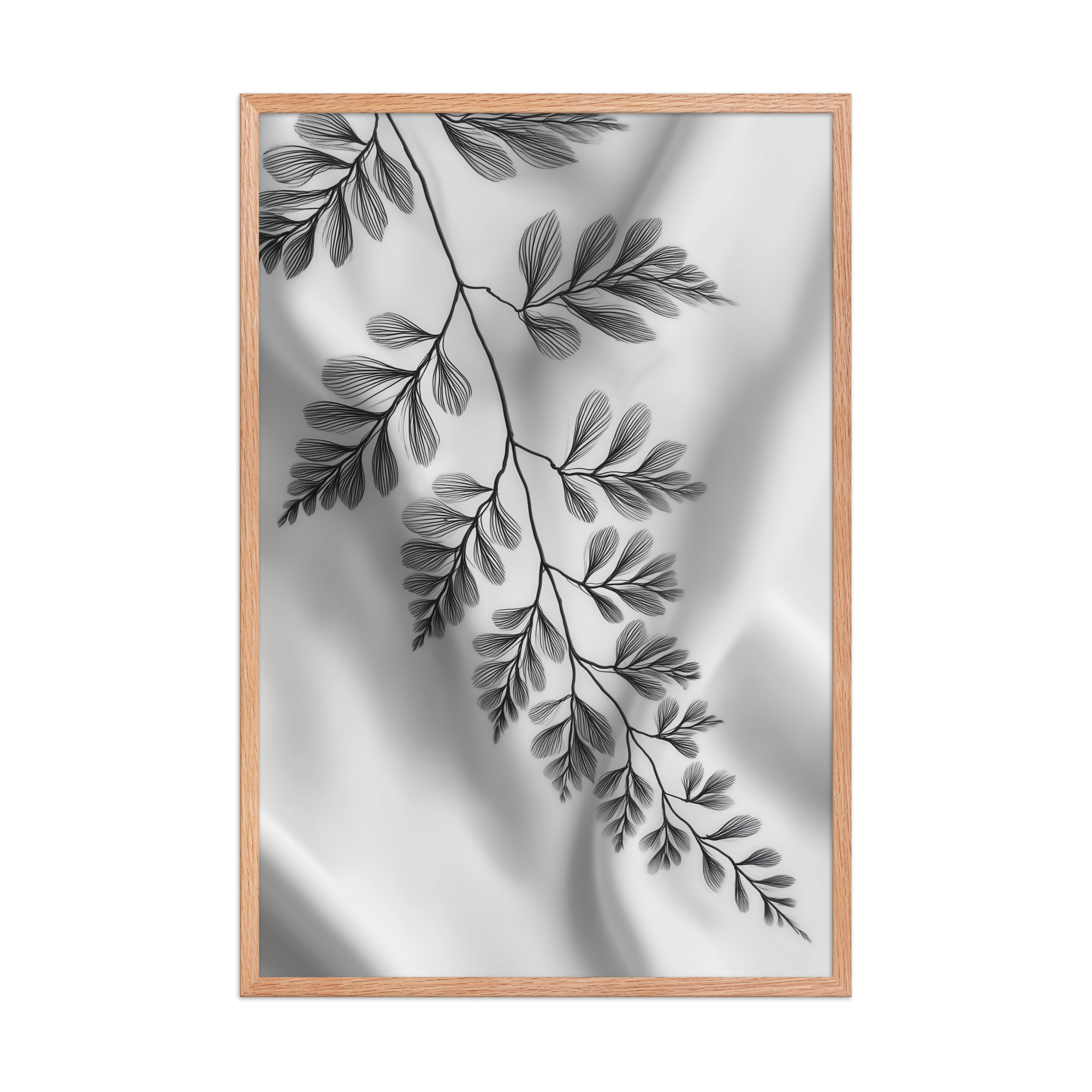 Fern of Still Shadows — Botanical Ink Wall Decor — Framed Poster - Image 10