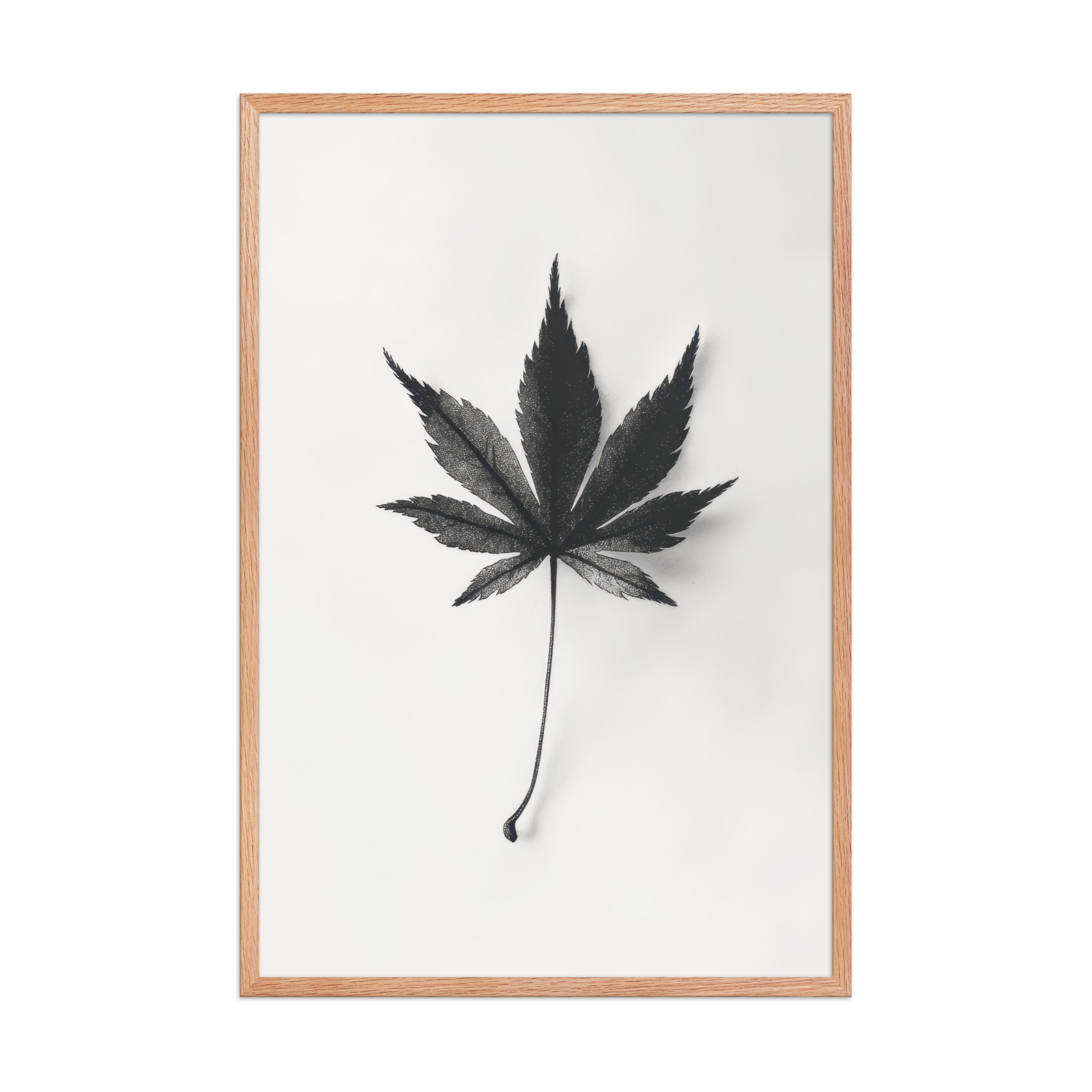 Botanical Balance — Minimal Leaf Wall Decor — Framed Poster - Image 16