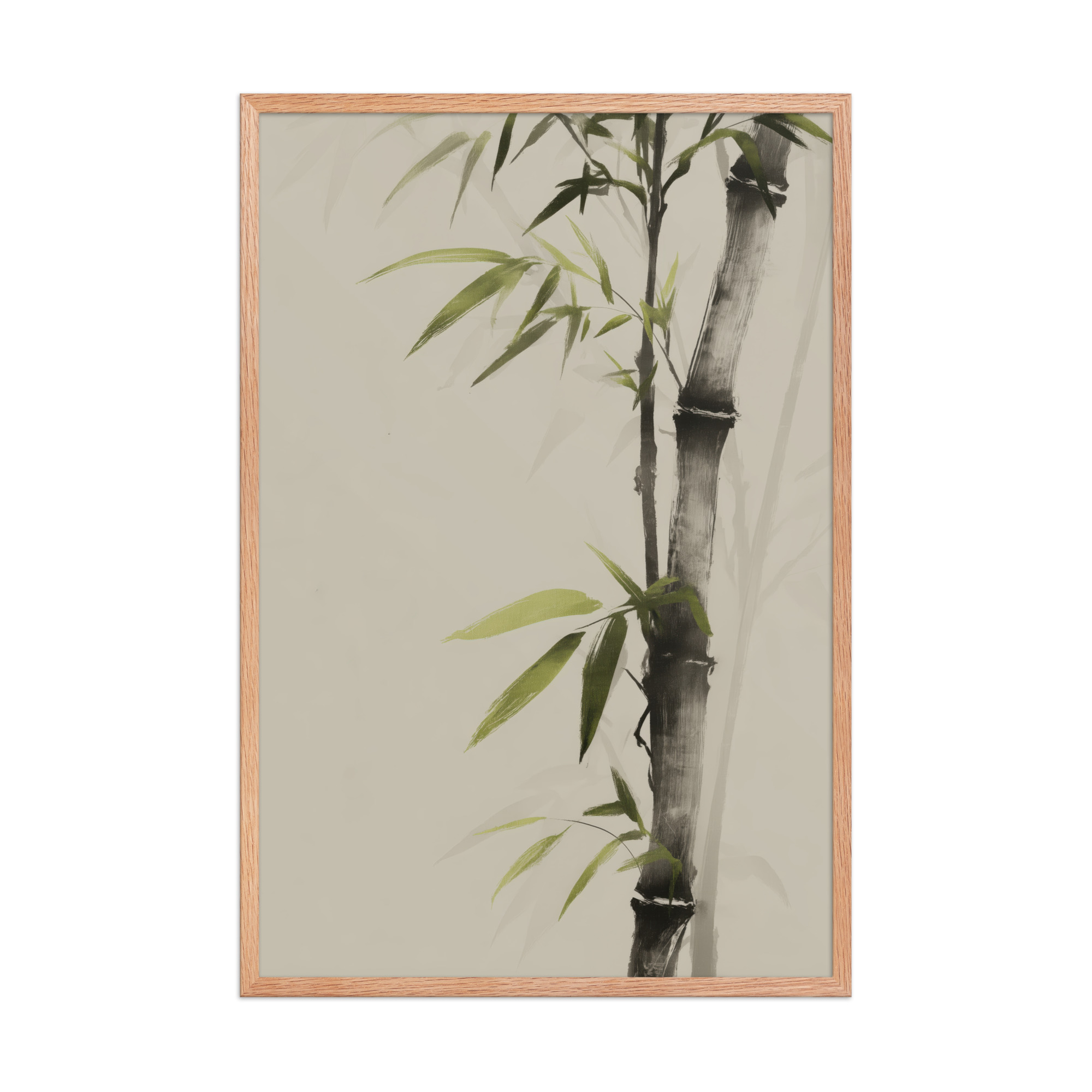 Bamboo Silence — Sumi-e Botanical Zen Wall Decor — Framed Poster - Image 16