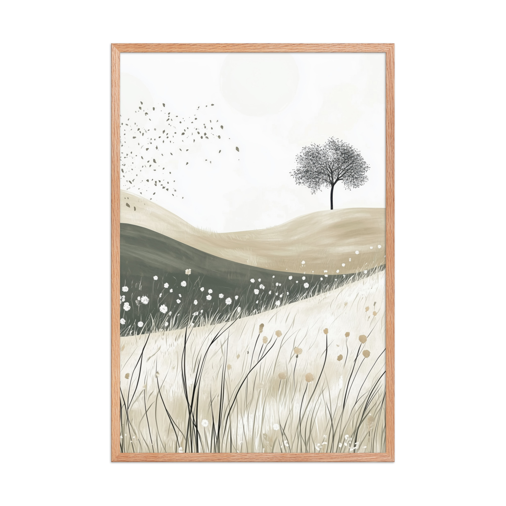 Still Horizons — Neutral Minimalist Landscape Wall Art — Framed Poster - Image 14