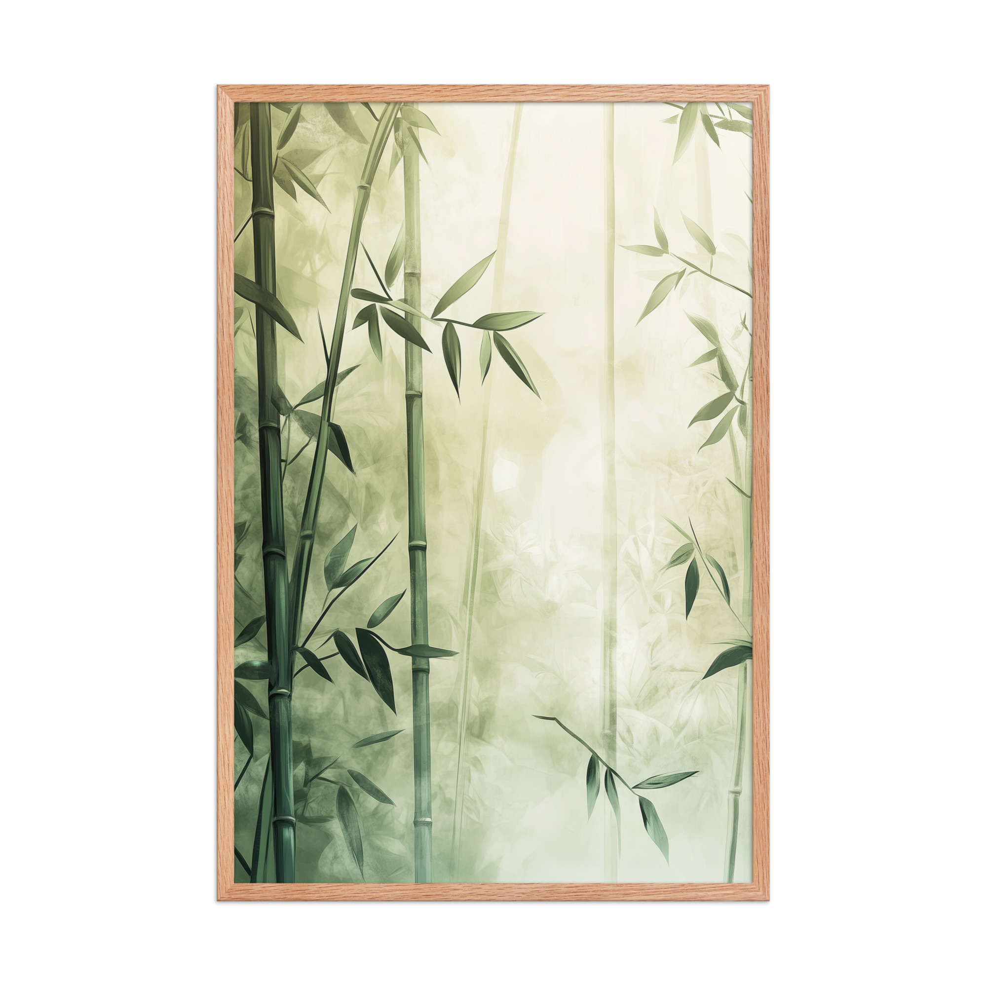 Whispering Bamboo Forest — Japandi Nature Botanical Wall Decor — Framed Poster - Image 12