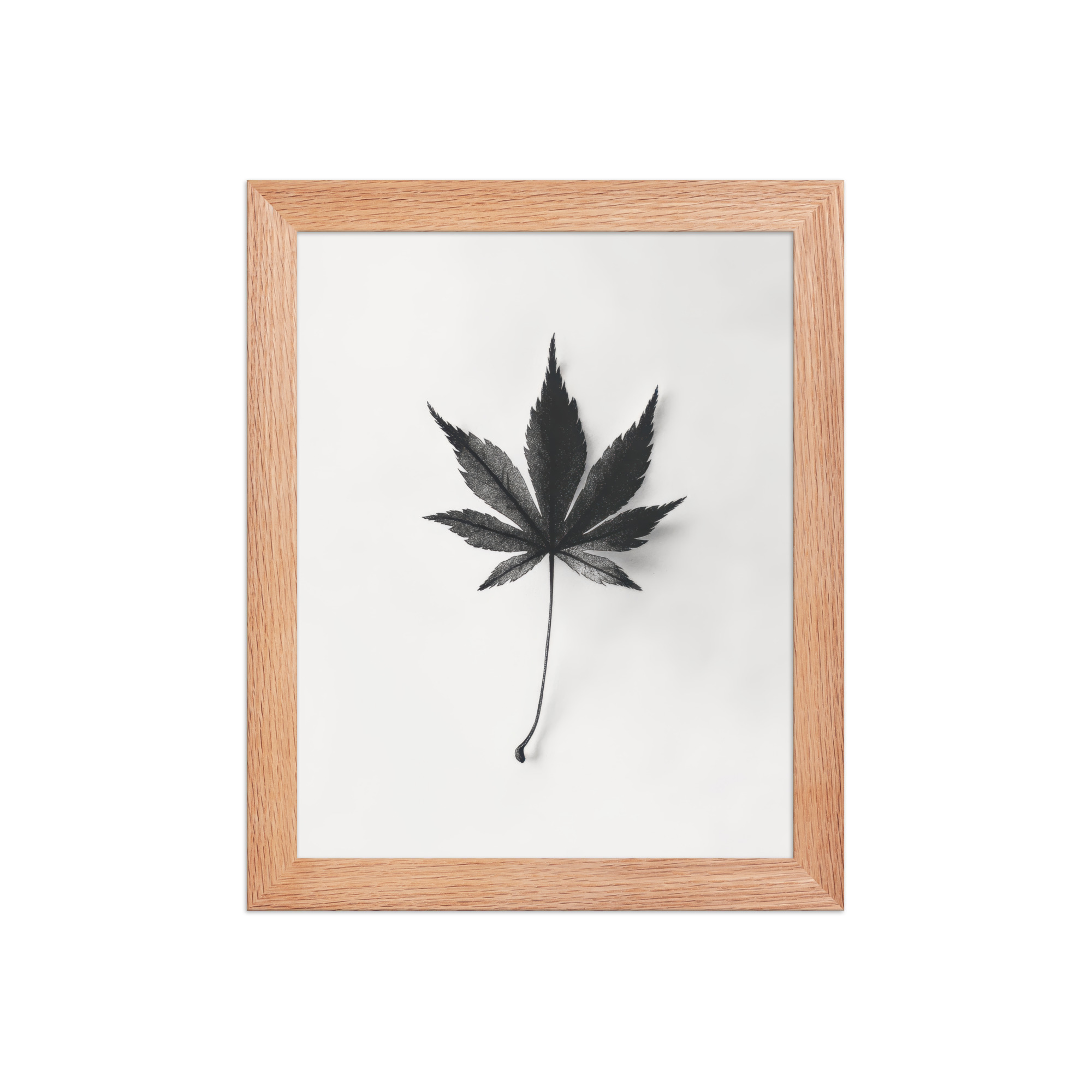 Botanical Balance — Minimal Leaf Wall Decor — Framed Poster - Image 9