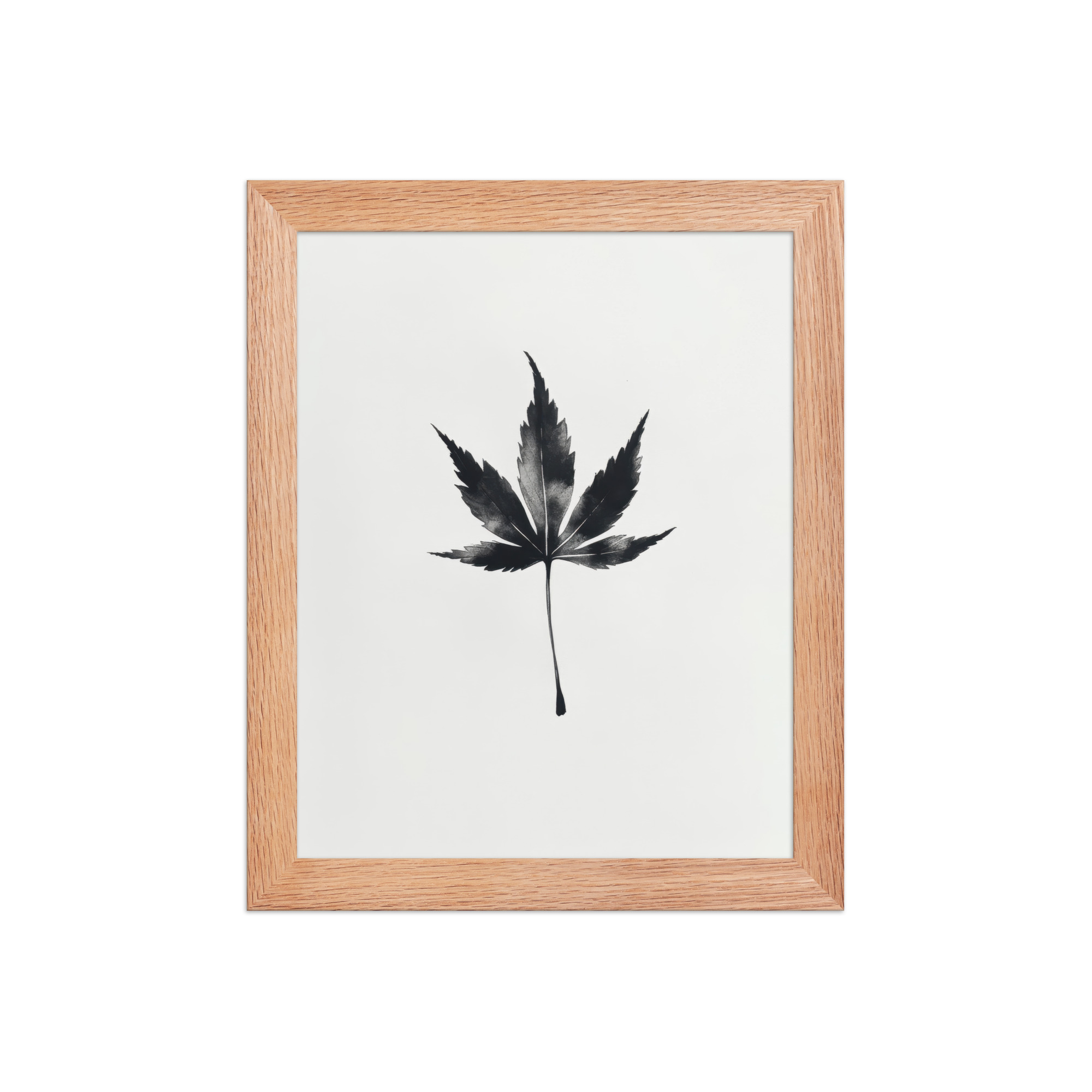 Ink Maple — Minimal Black Maple Leaf Wall Art — Framed Poster - Image 14