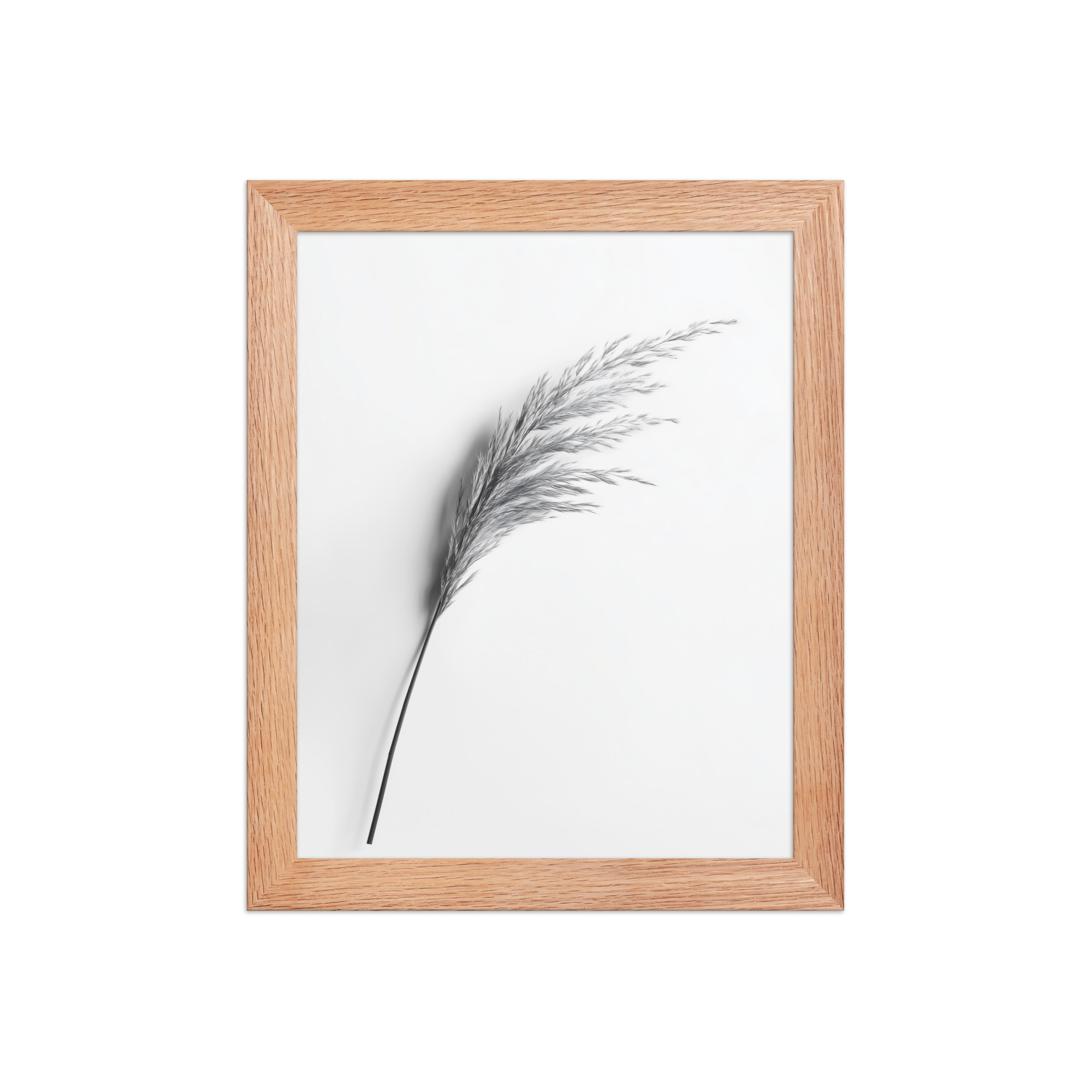 Whispering Pampas — Minimal Black & White Botanical Wall Decor — Framed Poster - Image 9