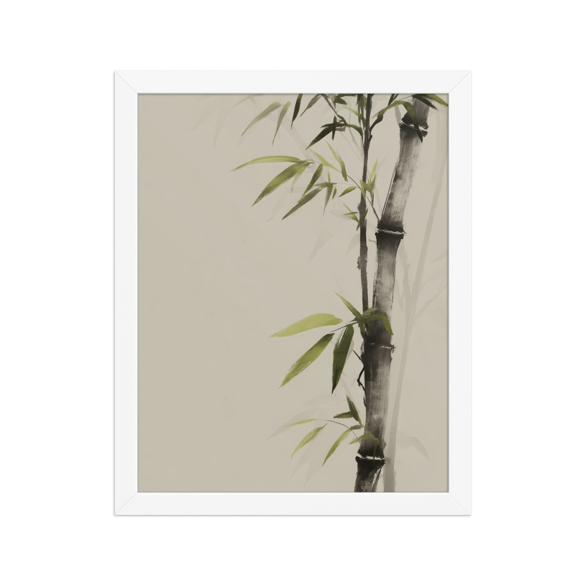 Bamboo Silence — Sumi-e Botanical Zen Wall Decor — Framed Poster - Image 18