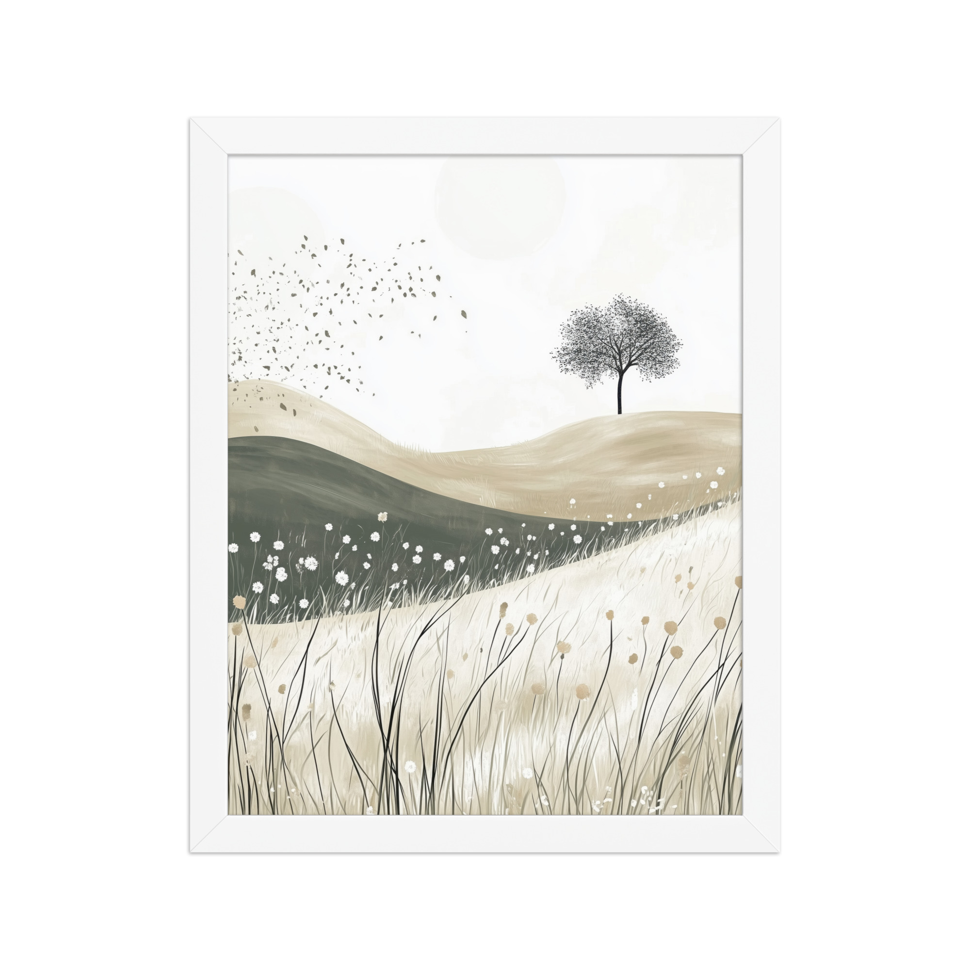 Still Horizons — Neutral Minimalist Landscape Wall Art — Framed Poster - Image 15