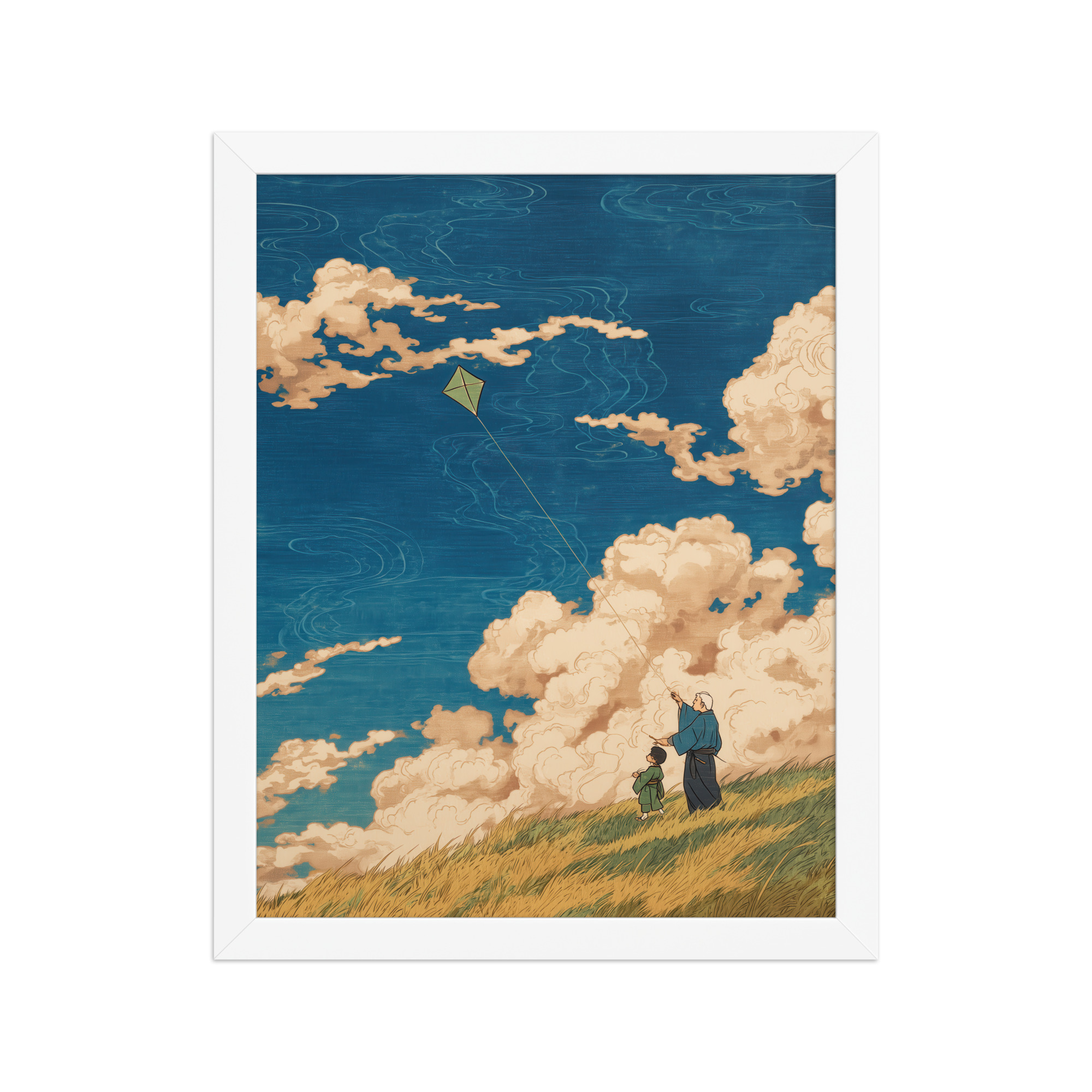 Skybound Whispers – Ukiyo-e Wall Art Print – Framed Poster - Image 18